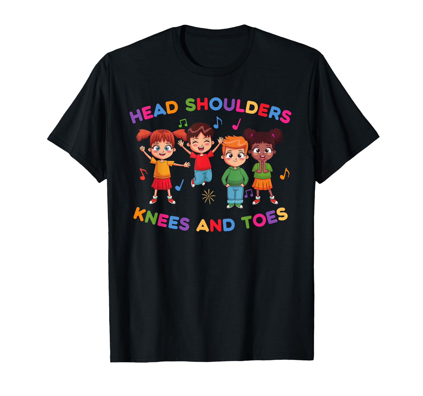 Head Shoulders Knees And Toes Children T-Shirt - Minimalist Print Unisex - T-Shirt, Sweatshirt, Hoodie