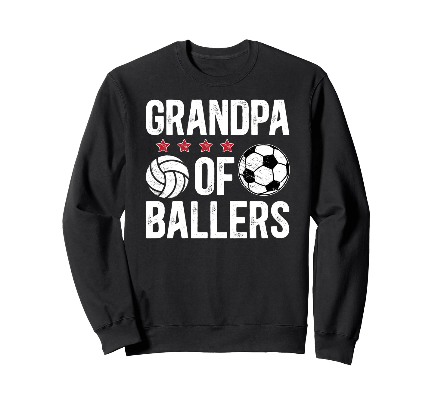 Grandpa Ballers Proud Soccer Sweatshirt - Custom Art Print Men Women - T-Shirt, Sweatshirt, Hoodie