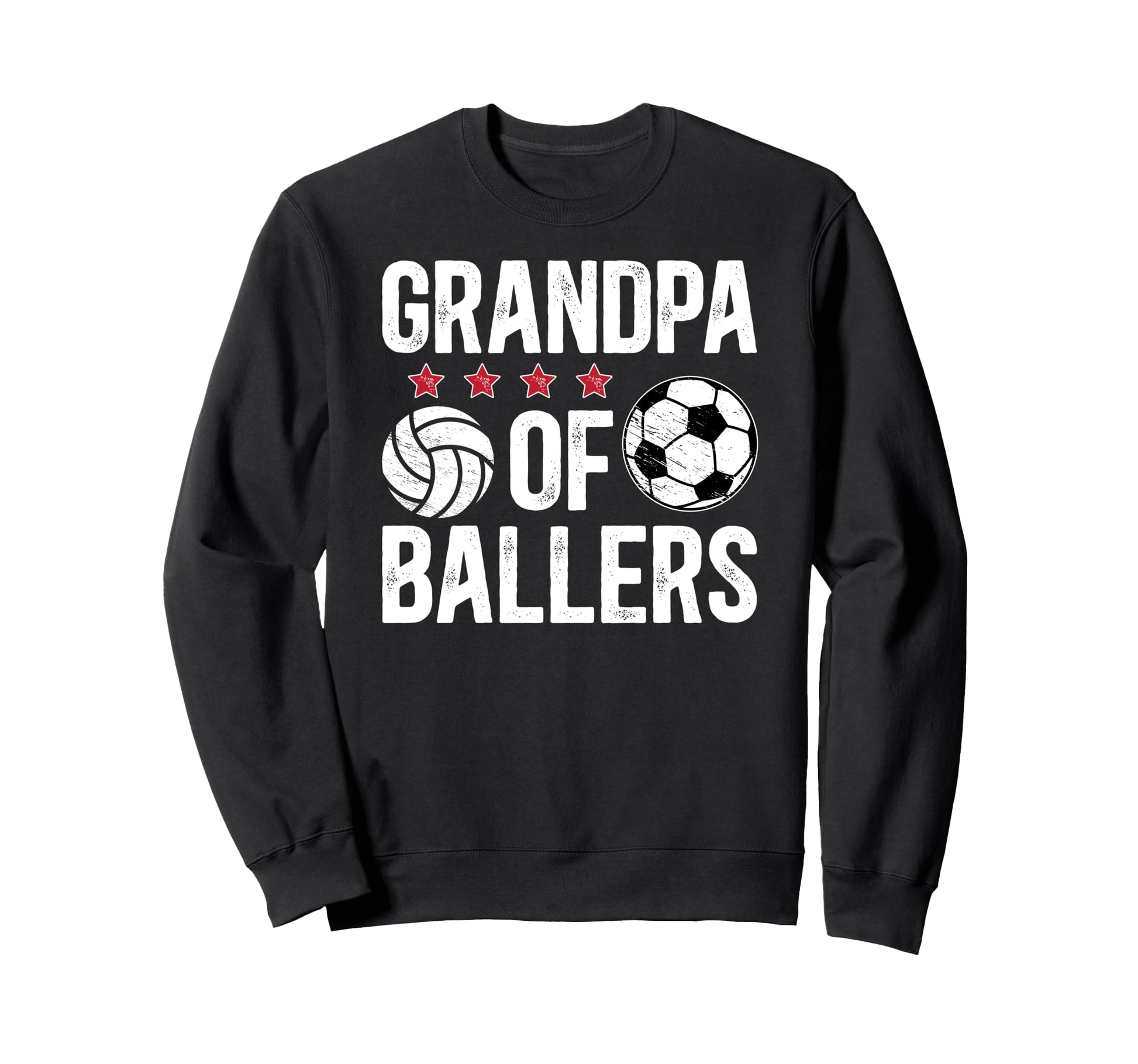 Grandpa Ballers Proud Soccer Sweatshirt - Custom Art Print Men Women - T-Shirt, Sweatshirt, Hoodie