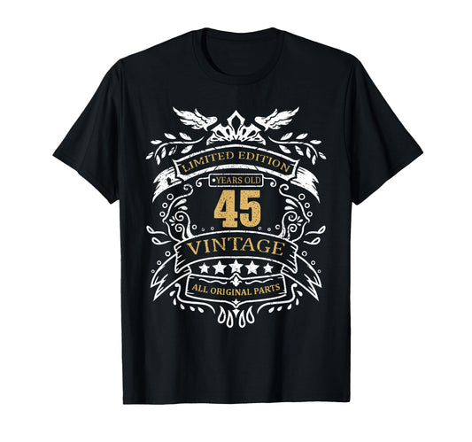 45 Years Ago 45Th Birthday Shirts T-Shirt - Graphic Print for Adults - T-Shirt, Sweatshirt, Hoodie