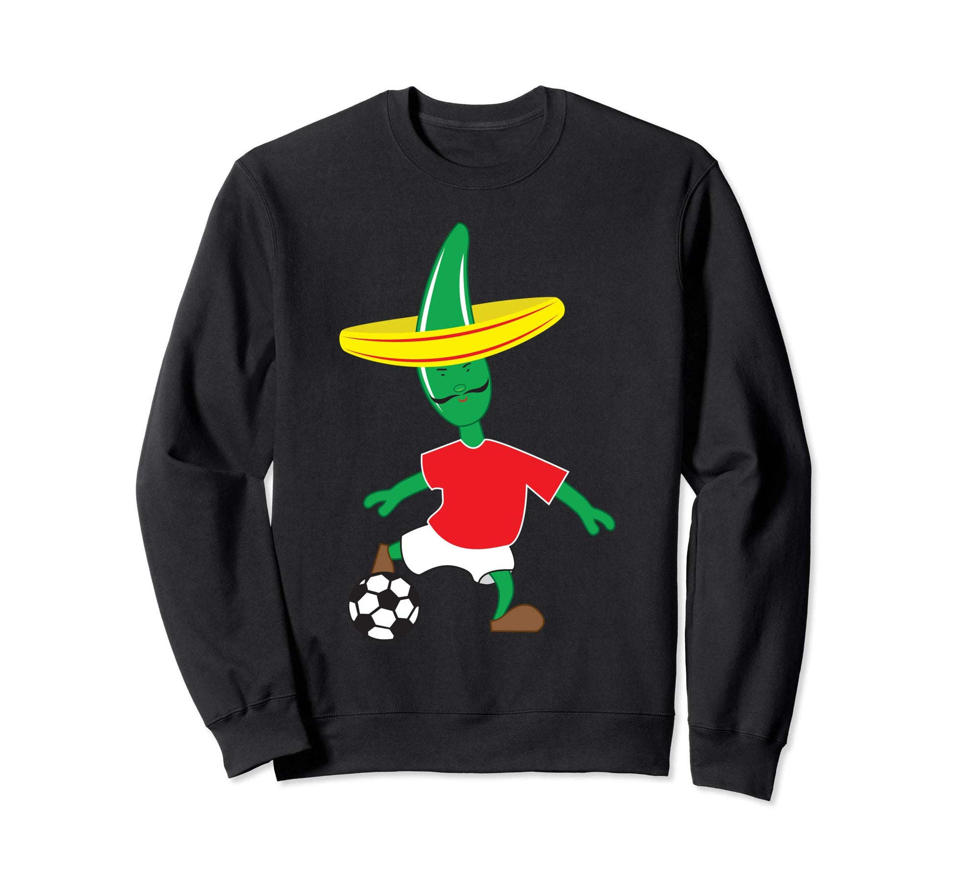 Jalapeno Soccer Sweatshirt - Trendy Graphic Men Women - T-Shirt, Sweatshirt, Hoodie