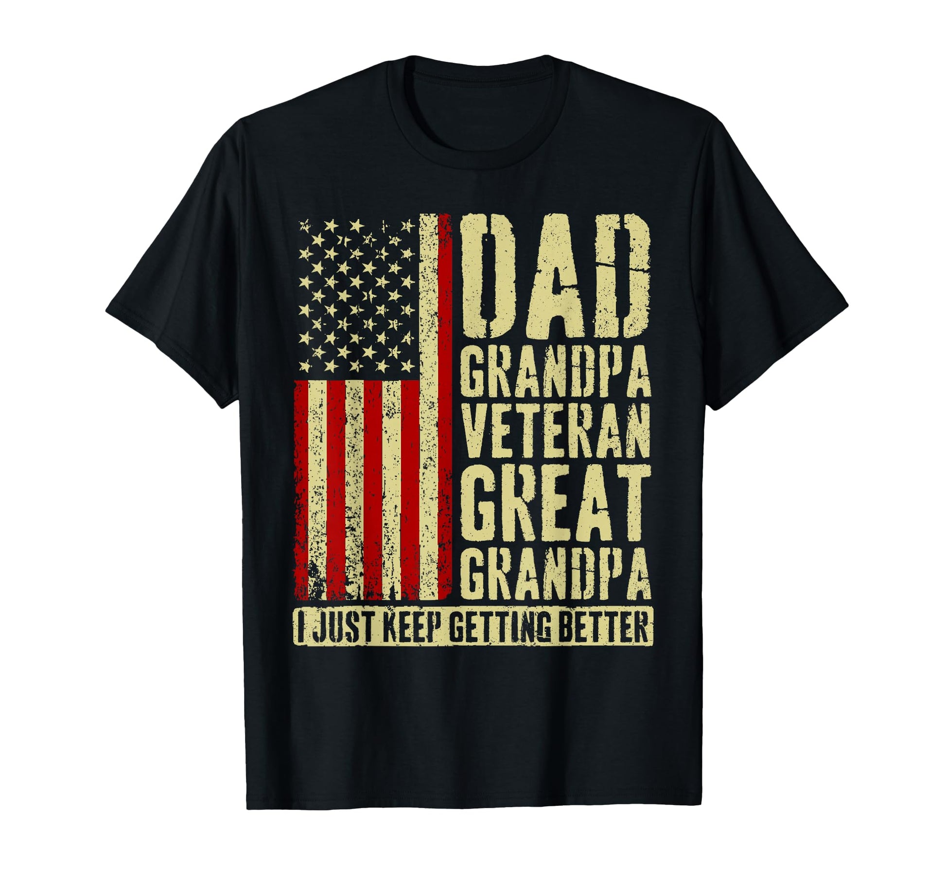 Dad Grandpa Veteran Great Grandpa T-Shirt - Streetwear Style Men Women - T-Shirt, Sweatshirt, Hoodie