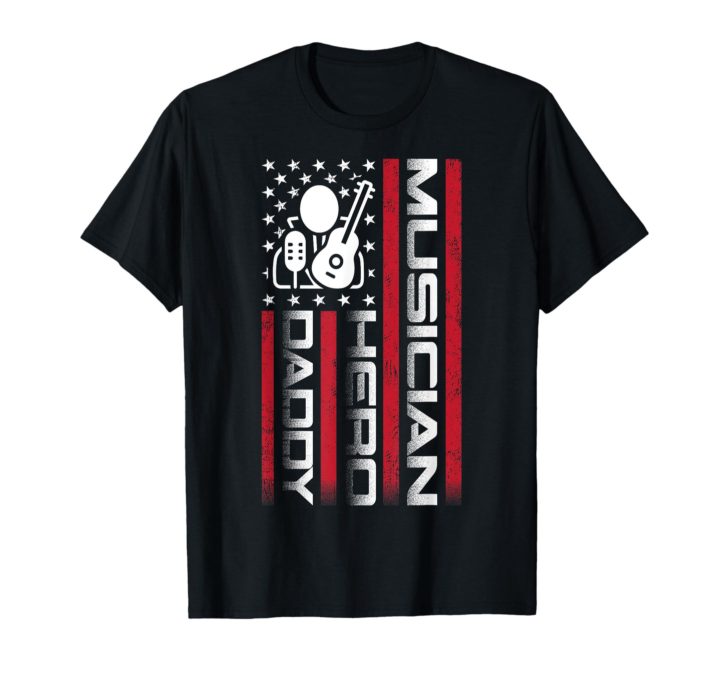 4Th July Us Flag Musician Dad Fathers T-Shirt - Streetwear Style Men Women - T-Shirt, Sweatshirt, Hoodie