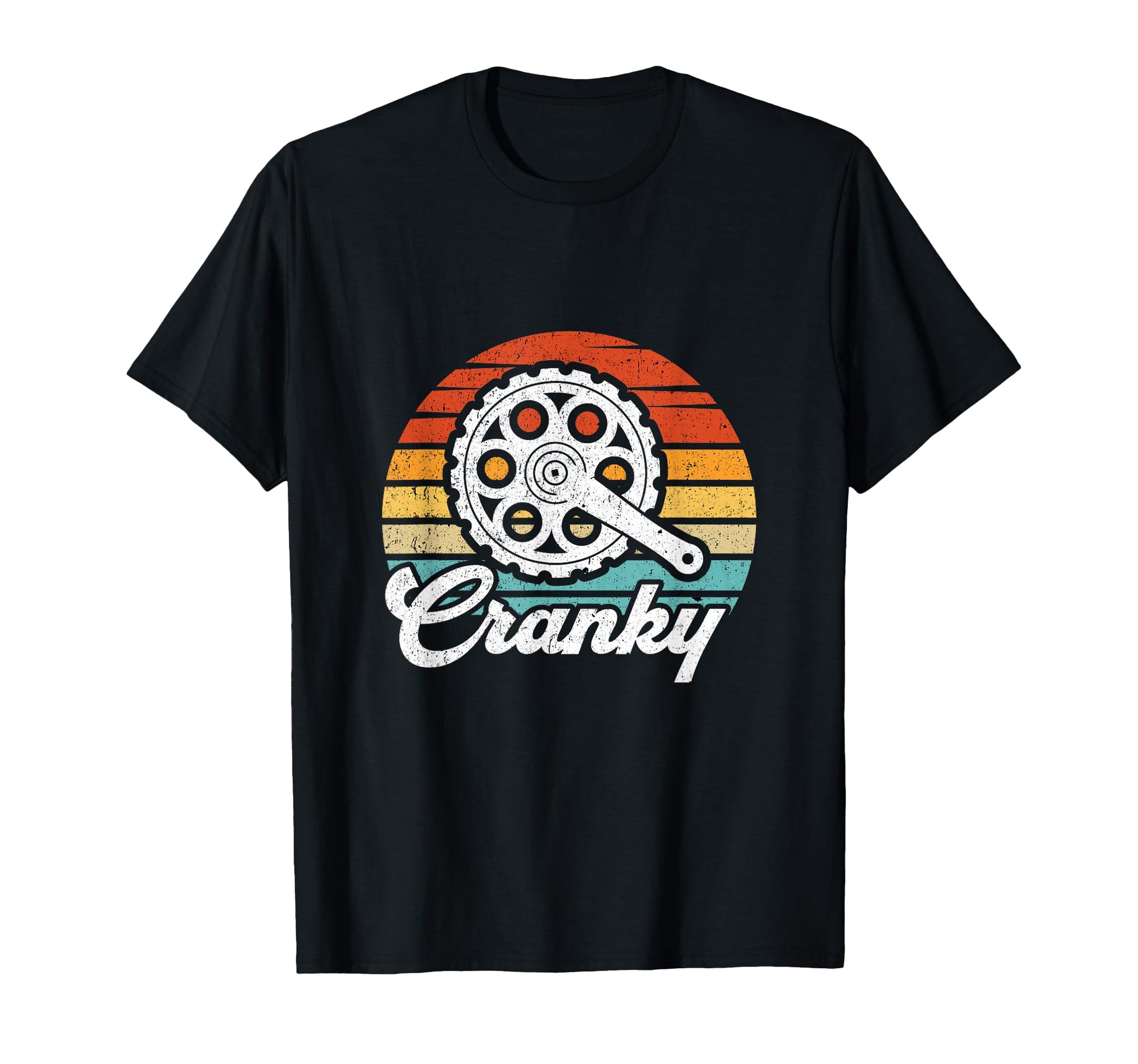 Cranky Bicycle Chain Cycling Funny T-Shirt - Custom Art Print Men Women - T-Shirt, Sweatshirt, Hoodie