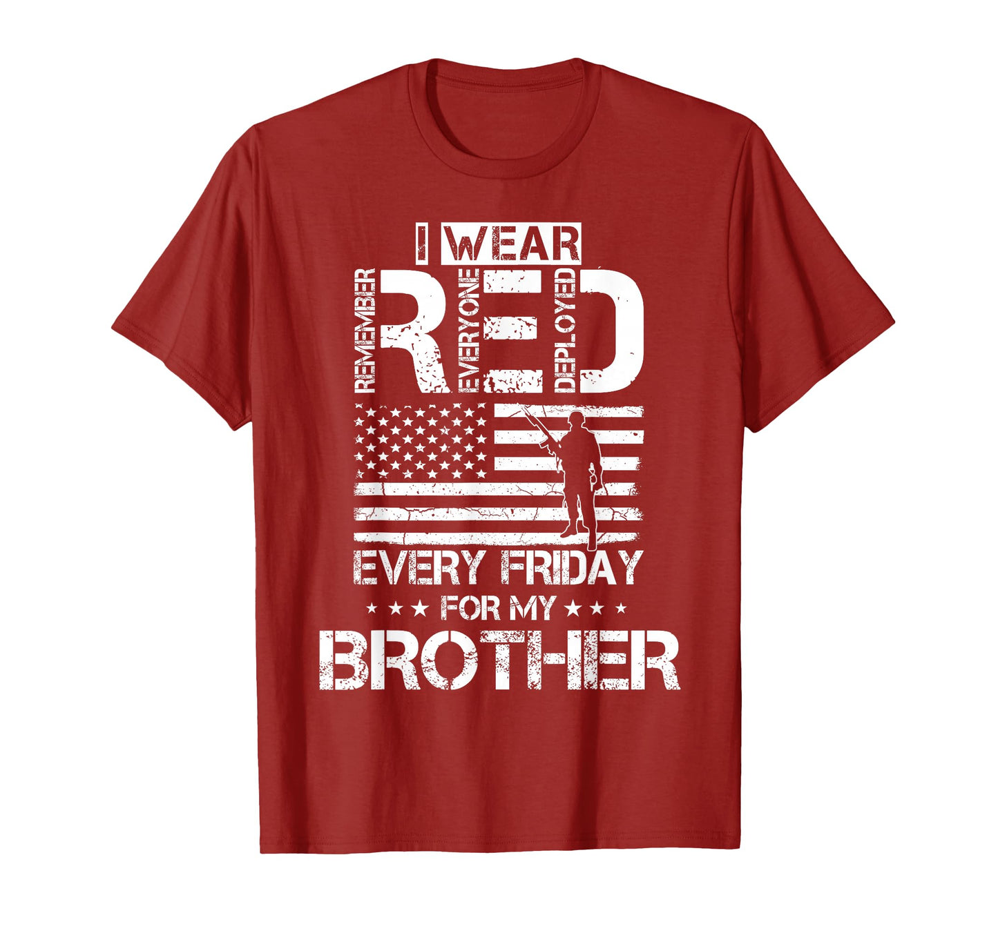 Red Fridays Deployed Military Sweatshirt - Fun Novelty Design Men Women - T-Shirt, Sweatshirt, Hoodie