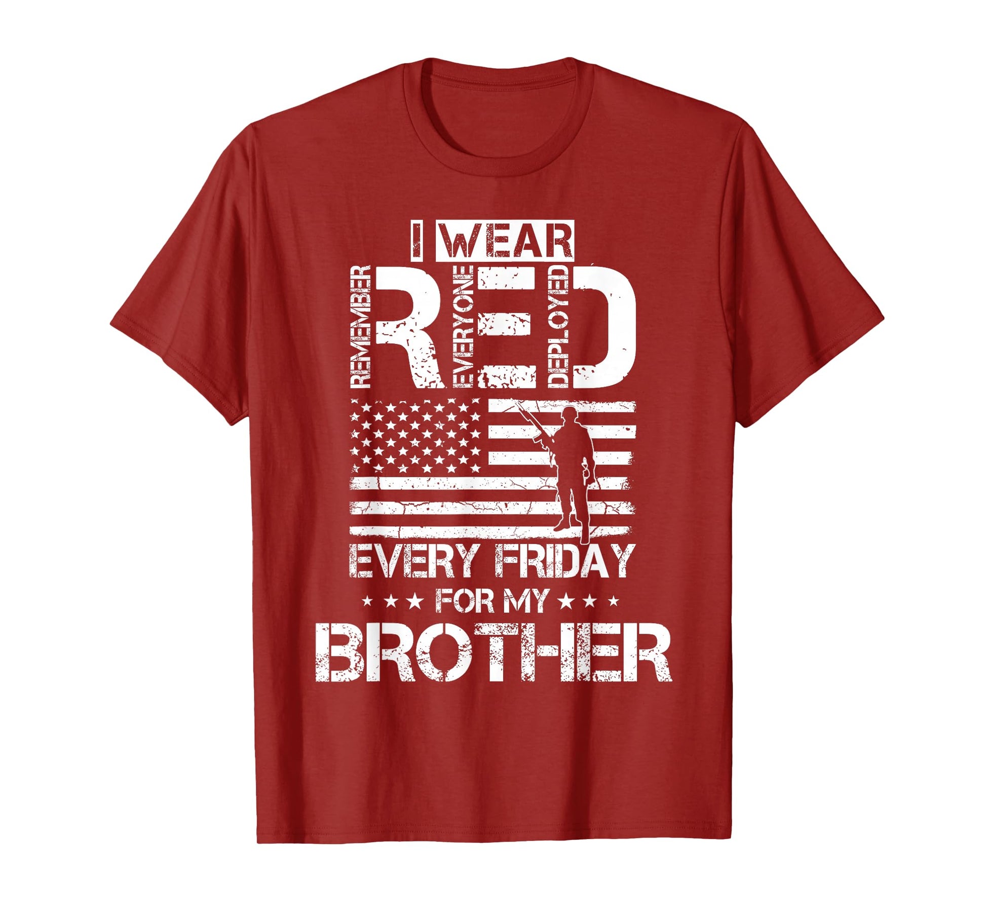 Red Fridays Deployed Military Sweatshirt - Fun Novelty Design Men Women - T-Shirt, Sweatshirt, Hoodie