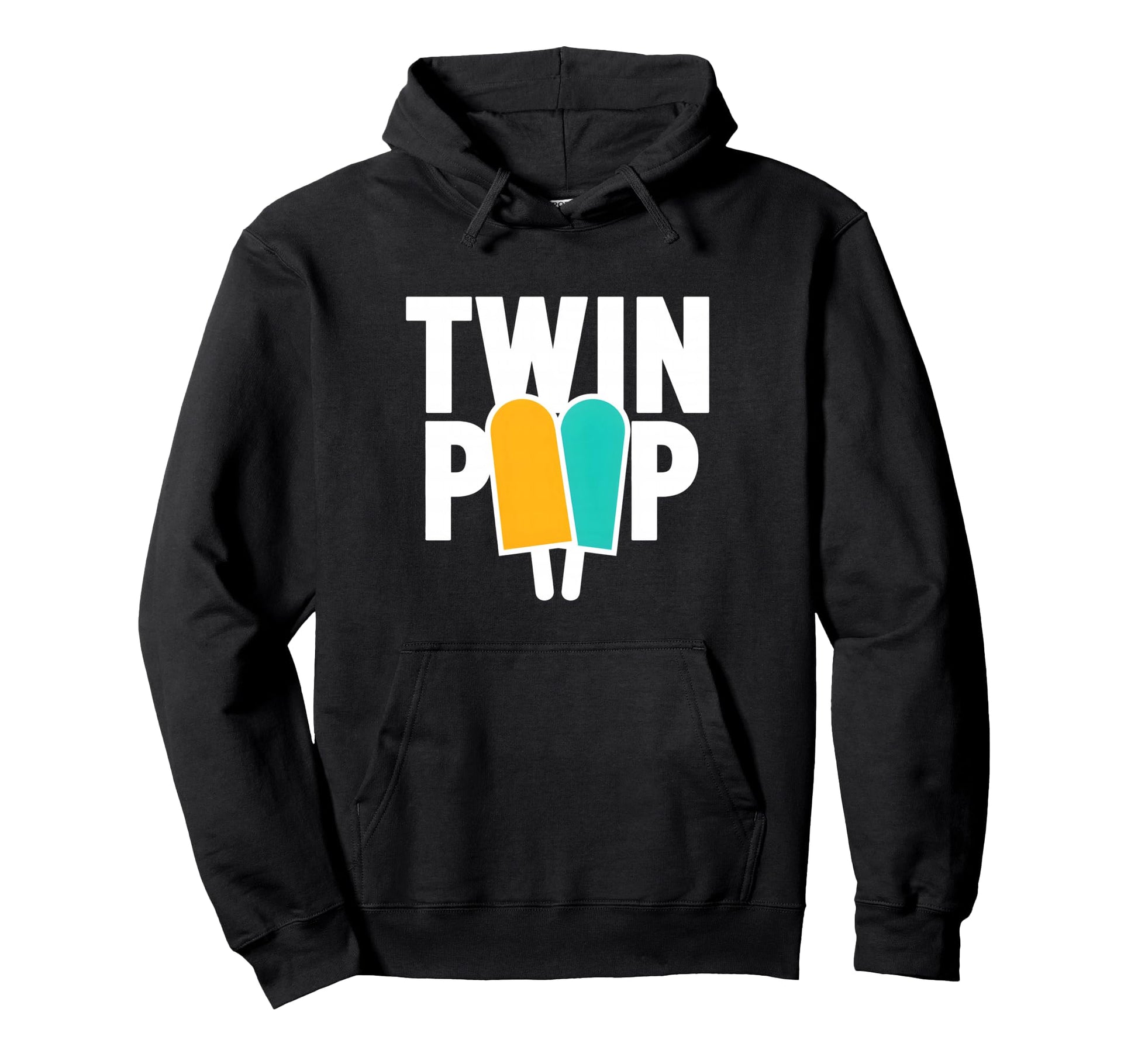 Twin Pop Twin Dad Fathers Day Hoodie - Unique Graphic for Adults - T-Shirt, Sweatshirt, Hoodie