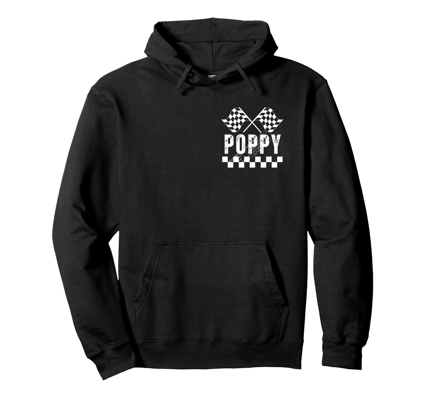 Racing Birthday Party Car Pit Crew Poppy Hoodie - Minimalist Print Unisex - T-Shirt, Sweatshirt, Hoodie