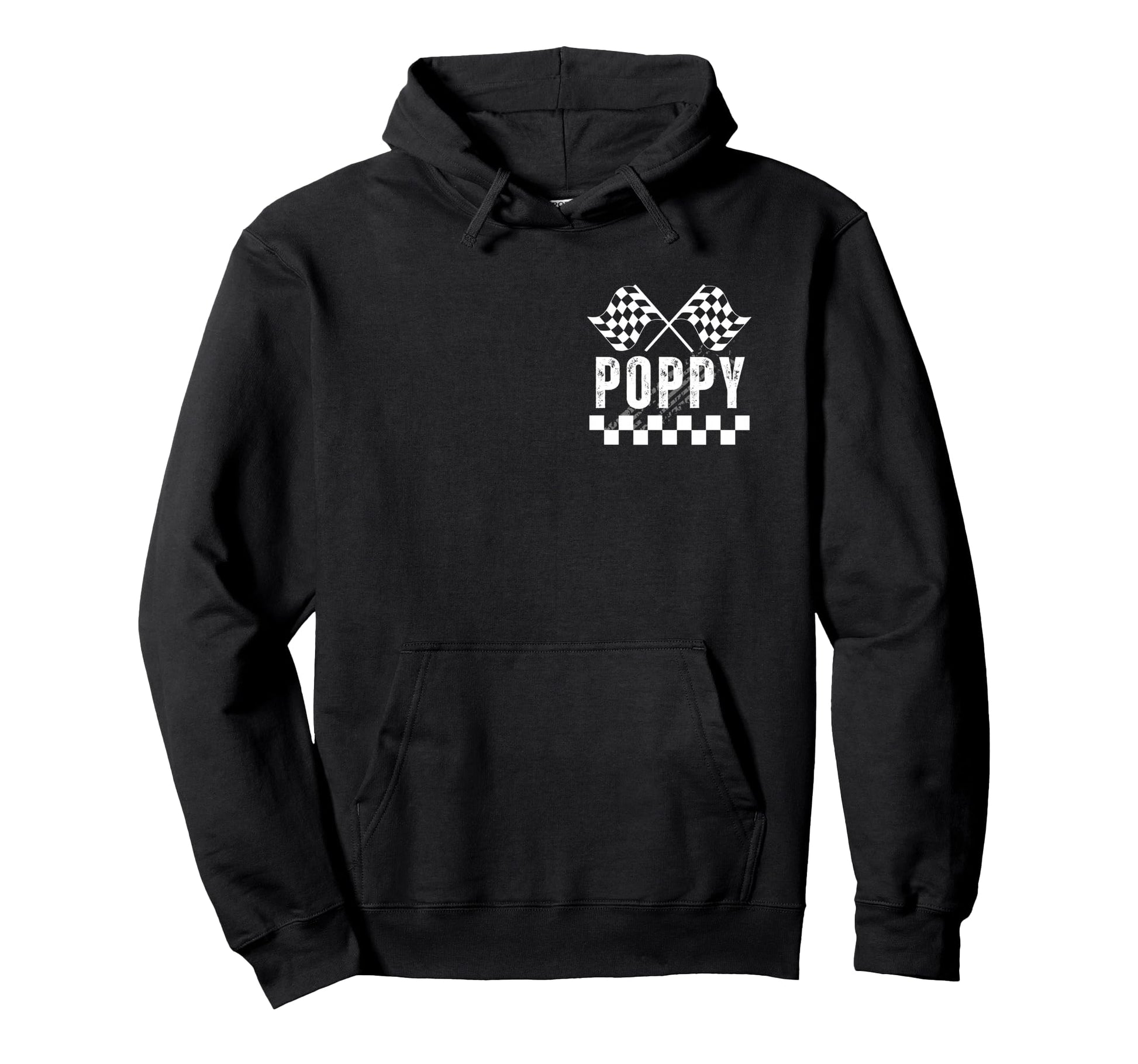 Racing Birthday Party Car Pit Crew Poppy Hoodie - Minimalist Print Unisex - T-Shirt, Sweatshirt, Hoodie