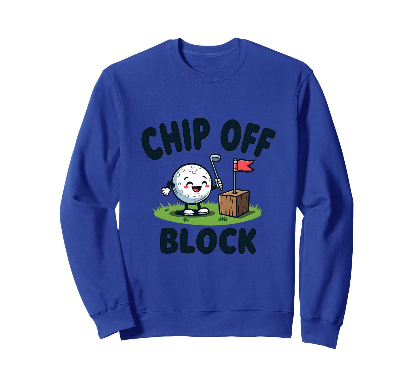 Chip Off Block Funny Golf Dad Sweatshirt - Minimalist Print Men Women - T-Shirt, Sweatshirt, Hoodie