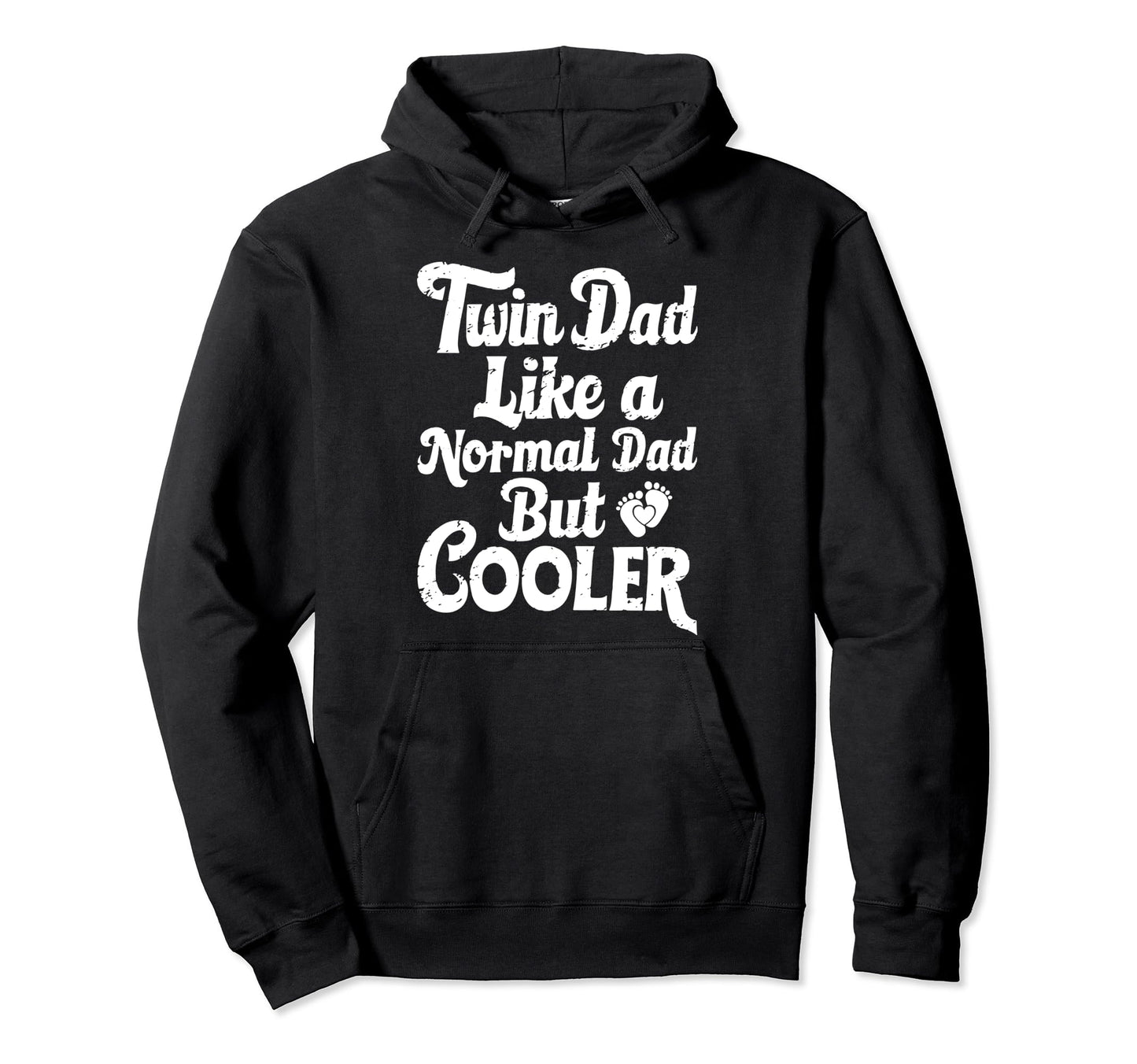 Cooler Twin Dad Novelty Funny Hoodie - Casual Everyday Wear Men Women - T-Shirt, Sweatshirt, Hoodie