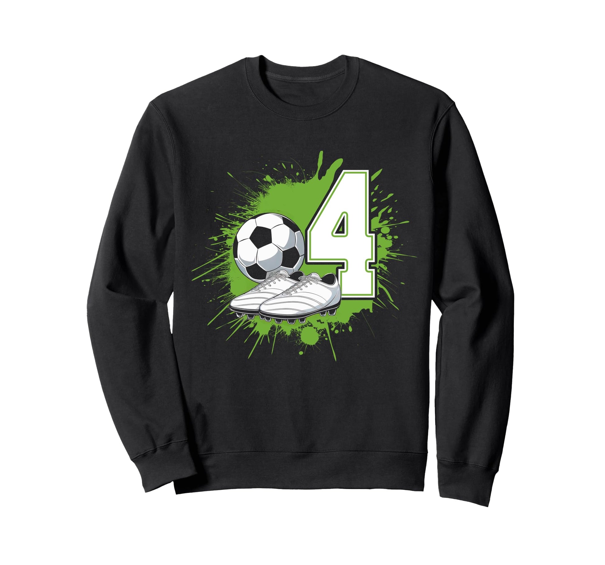 4 Soccer Birthday Gift Soccer Fan Sweatshirt - Unique Graphic for Adults - T-Shirt, Sweatshirt, Hoodie