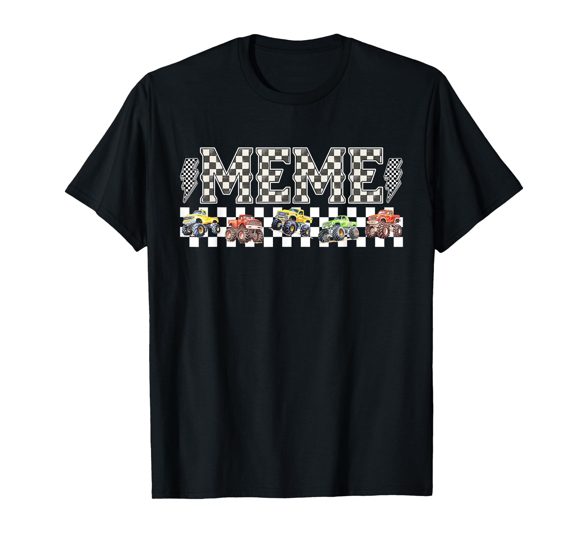 Meme Monster Truck Family Crew Birthday T-Shirt - Aesthetic Graphic Unisex - T-Shirt, Sweatshirt, Hoodie