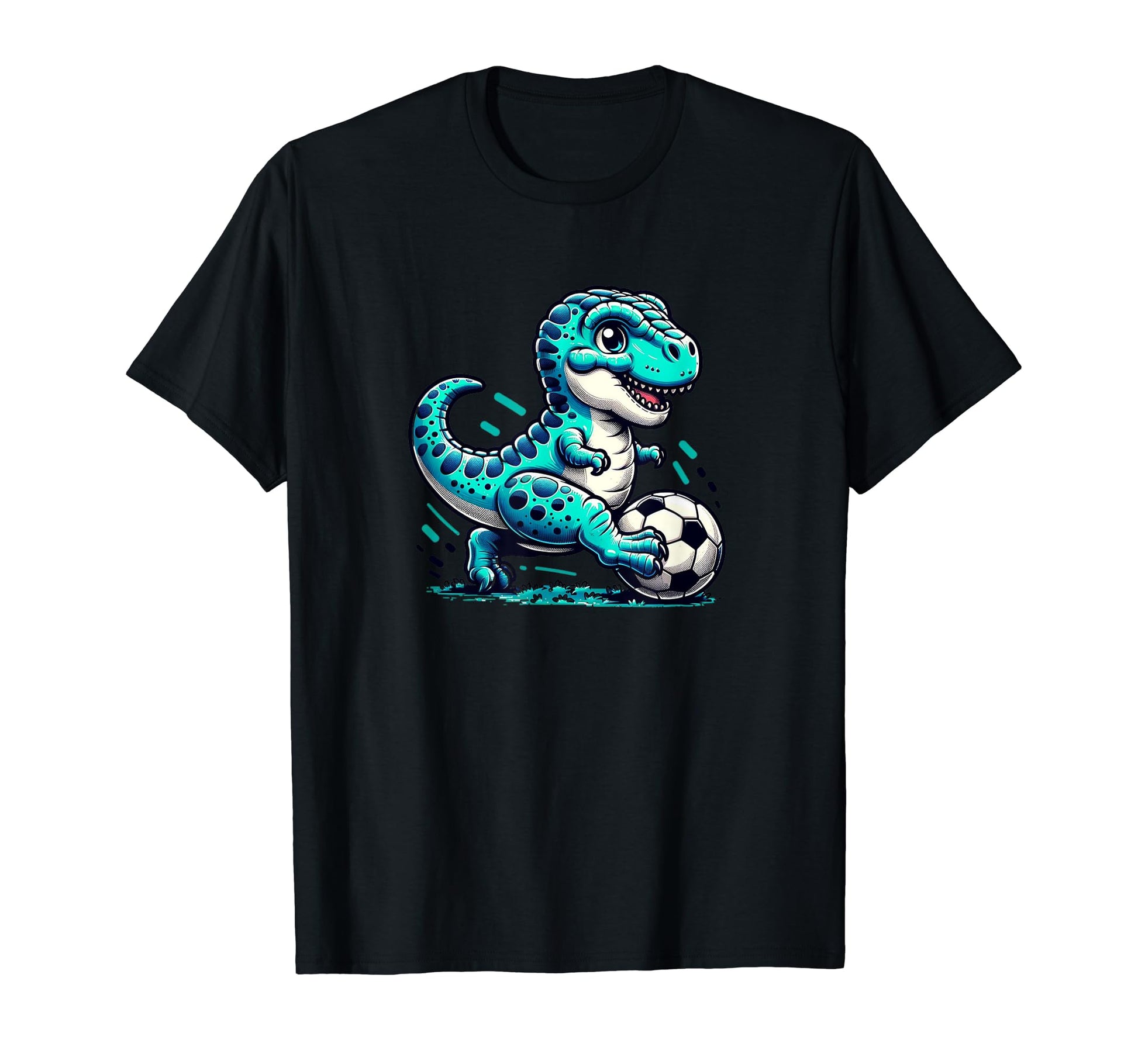 Funny T Rex Dinosaur Soccer Player T-Shirt - Minimalist Print for Adults - T-Shirt, Sweatshirt, Hoodie