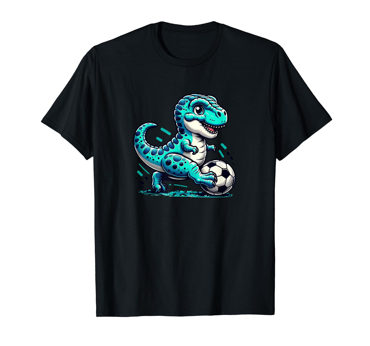 Funny T Rex Dinosaur Soccer Player T-Shirt - Fun Novelty Design Unisex - T-Shirt, Sweatshirt, Hoodie