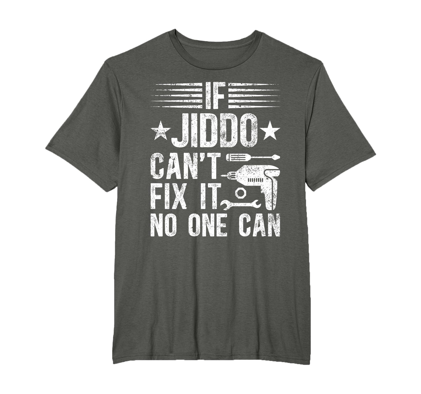If Jiddo Cant Fix It Arabic Grandpa T-Shirt - Minimalist Print Men Women - T-Shirt, Sweatshirt, Hoodie