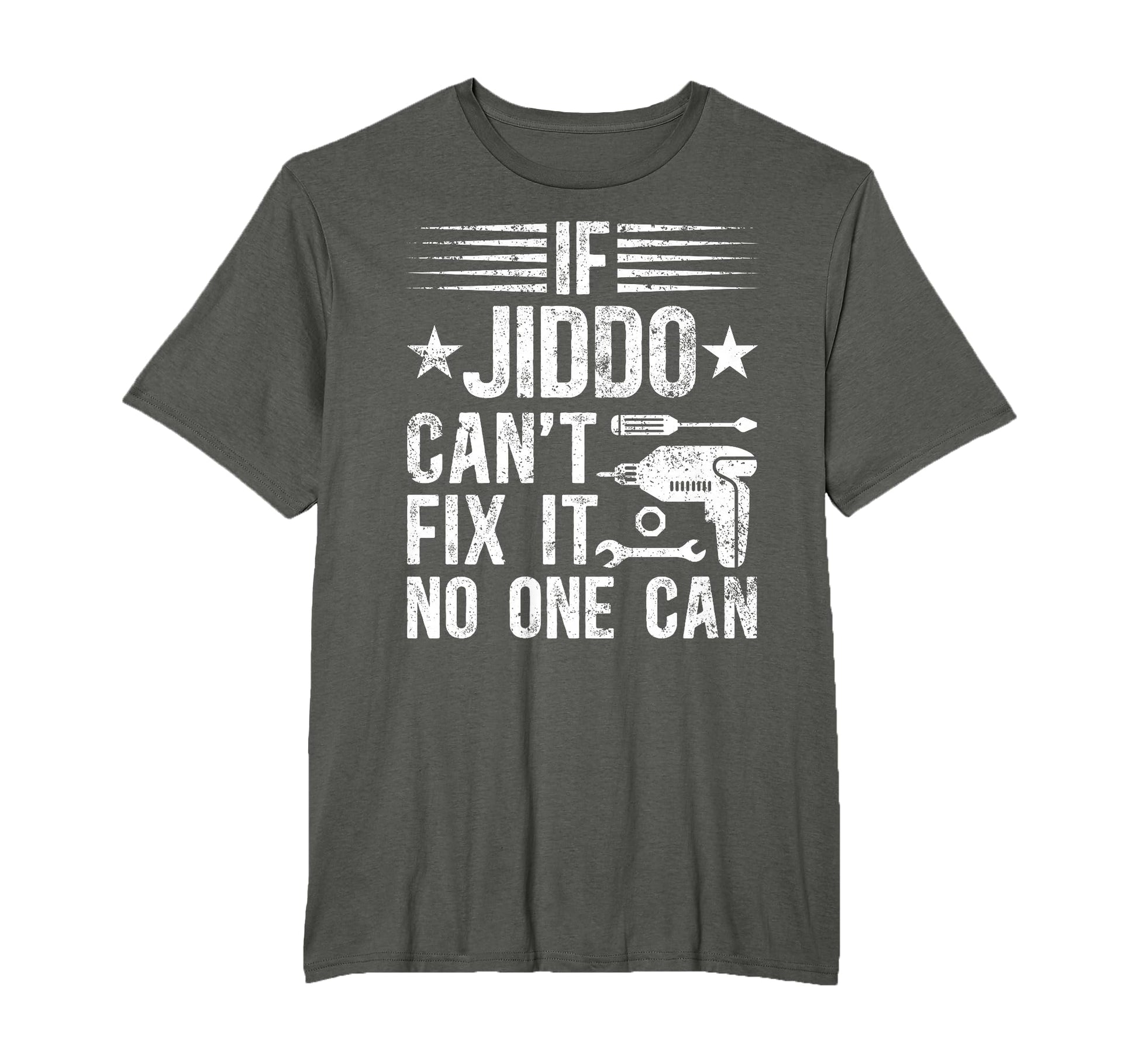 If Jiddo Cant Fix It Arabic Grandpa T-Shirt - Minimalist Print Men Women - T-Shirt, Sweatshirt, Hoodie