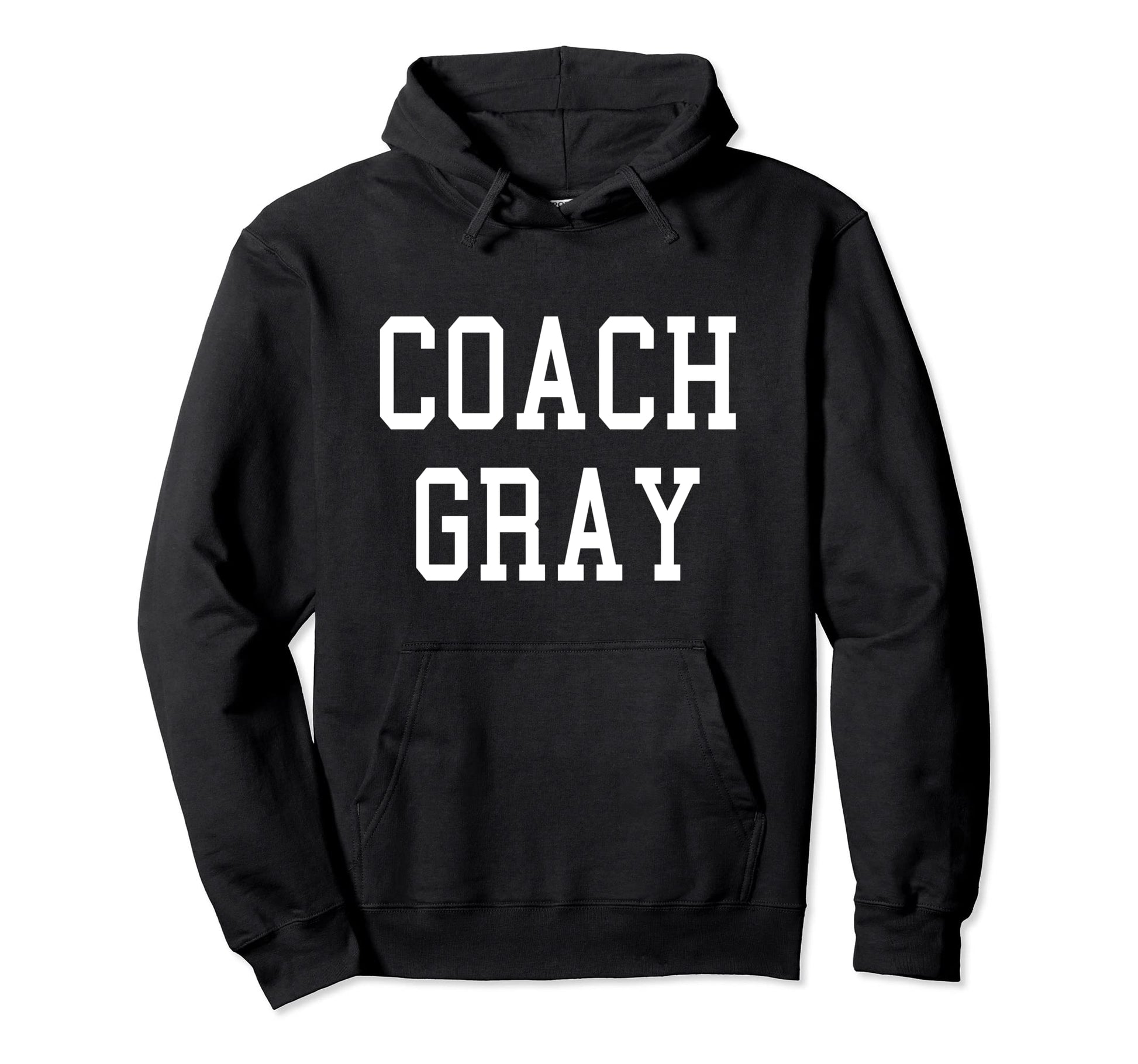 Coach Gray Custom Football Soccer Hoodie - Fun Novelty Design for Adults - T-Shirt, Sweatshirt, Hoodie