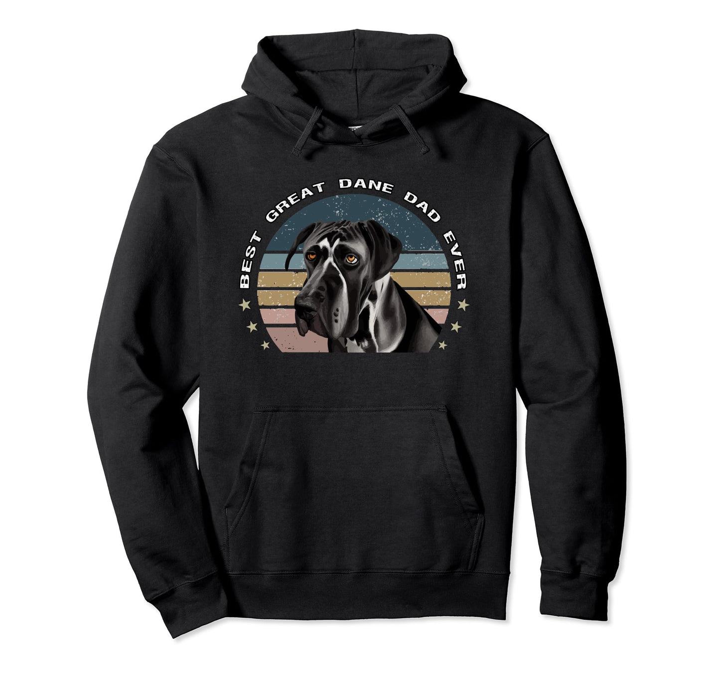 Best Great Dane Dad Ever German Hoodie - Fun Novelty Design for Adults - T-Shirt, Sweatshirt, Hoodie