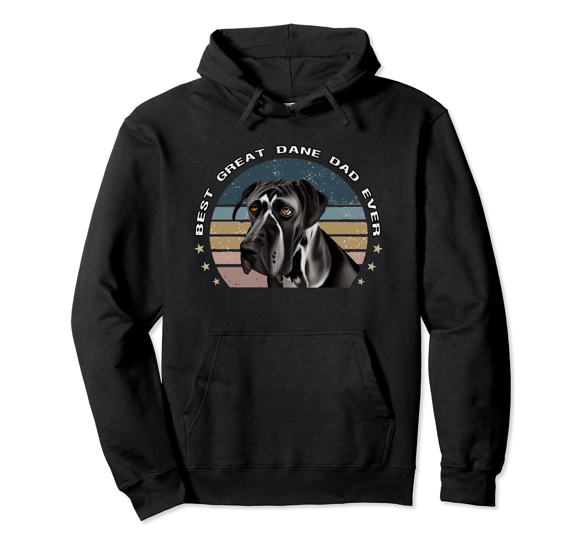 Best Great Dane Dad Ever German Hoodie - Fun Novelty Design for Adults - T-Shirt, Sweatshirt, Hoodie