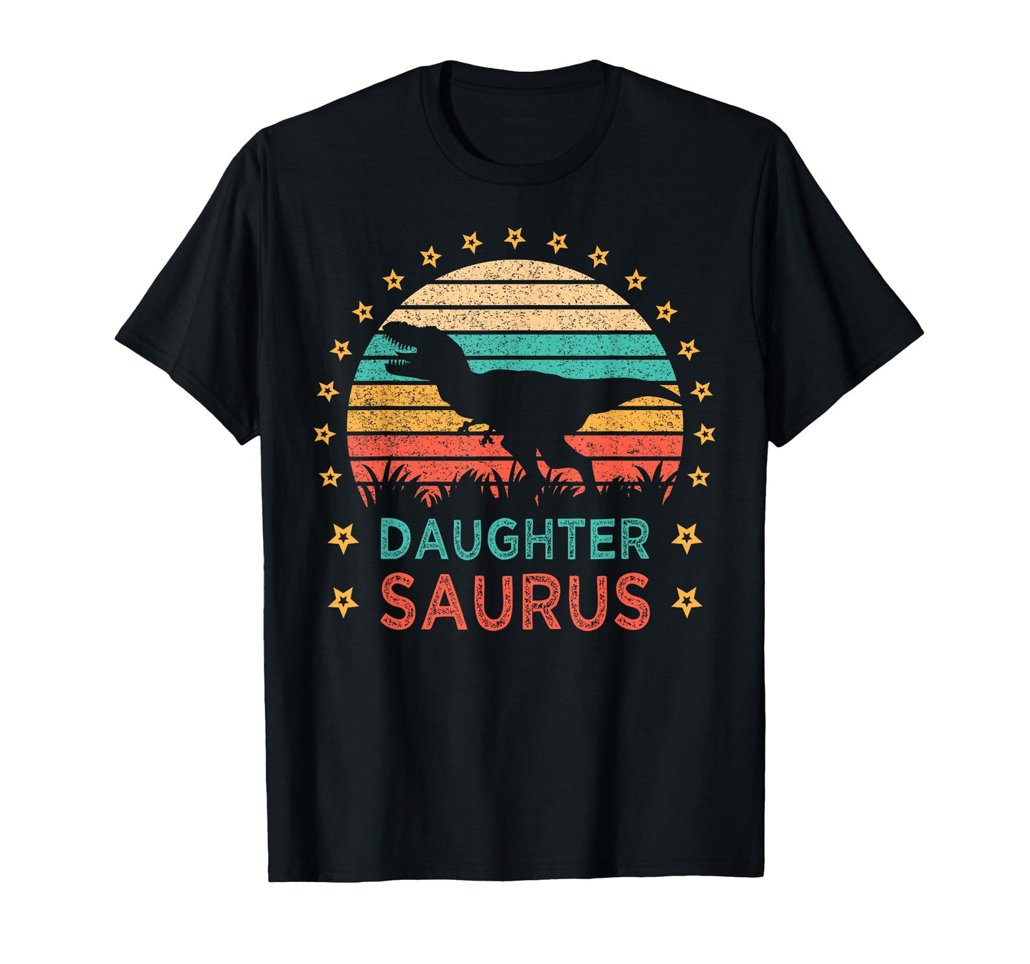 Daughtersaurus T Rex Dinosaur Family T-Shirt - Custom Art Print Men Women - T-Shirt, Sweatshirt, Hoodie