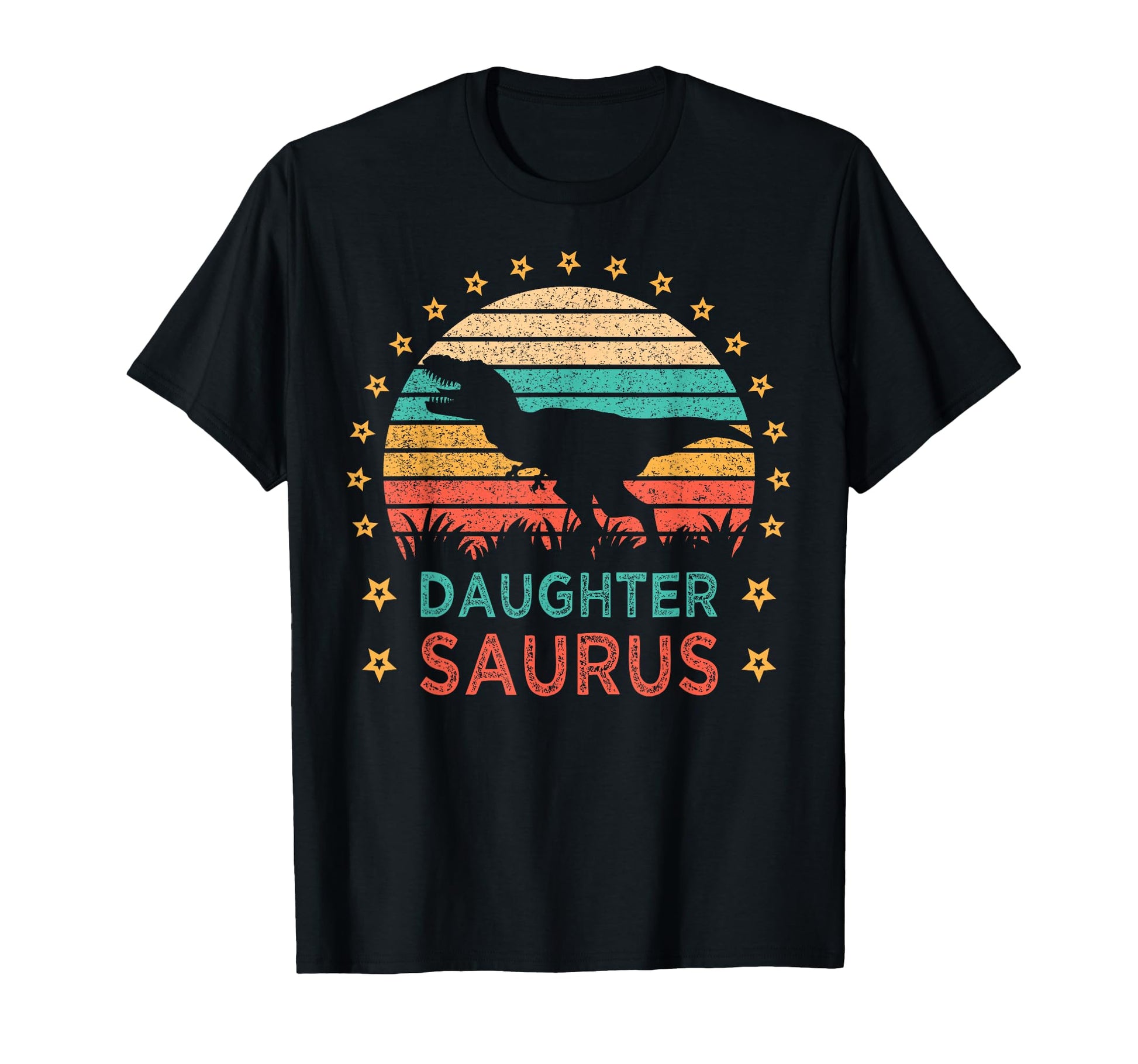 Daughtersaurus T Rex Dinosaur Family T-Shirt - Custom Art Print Men Women - T-Shirt, Sweatshirt, Hoodie
