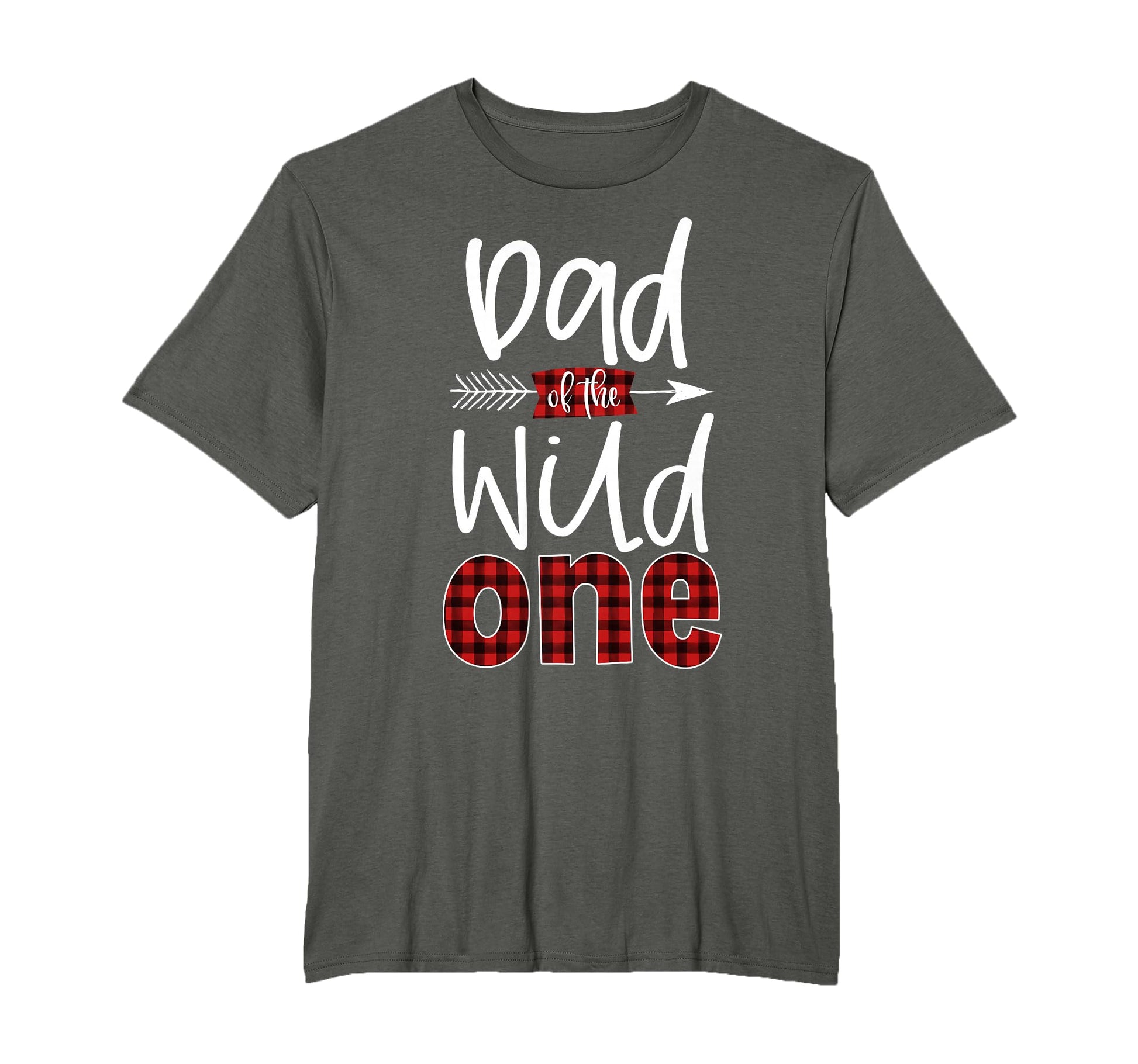 Dad Wild One Plaid Lumberjack 1St T-Shirt - Custom Art Print Men Women - T-Shirt, Sweatshirt, Hoodie