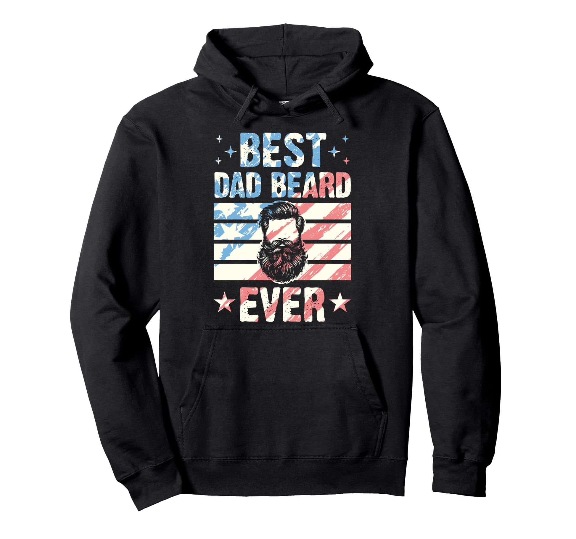 Best Dad Beard Ever 70S Bearded Dad Hoodie - Aesthetic Graphic Unisex - T-Shirt, Sweatshirt, Hoodie