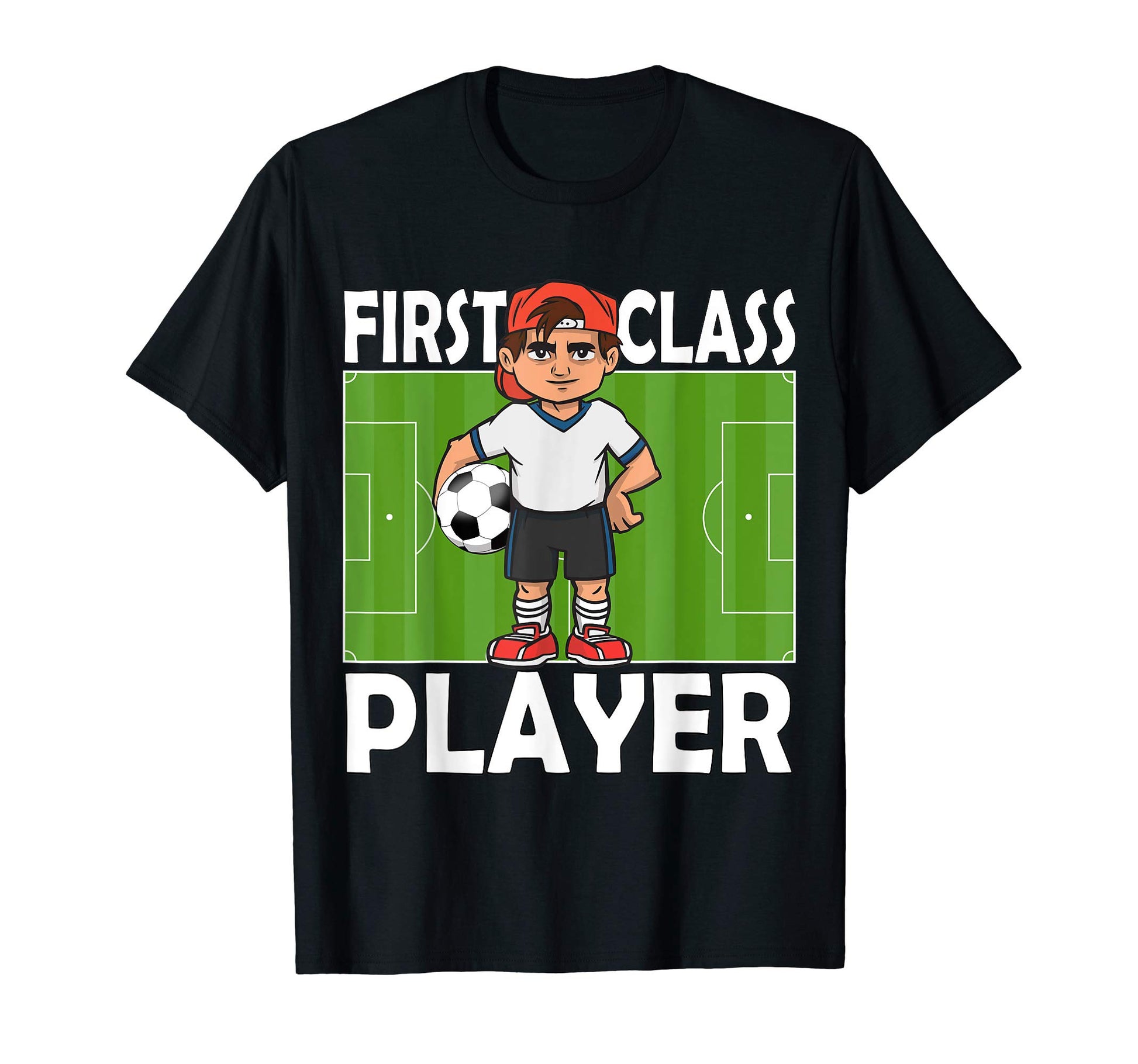 1St Grade Soccer First Class Player T-Shirt - Minimalist Print for Adults - T-Shirt, Sweatshirt, Hoodie