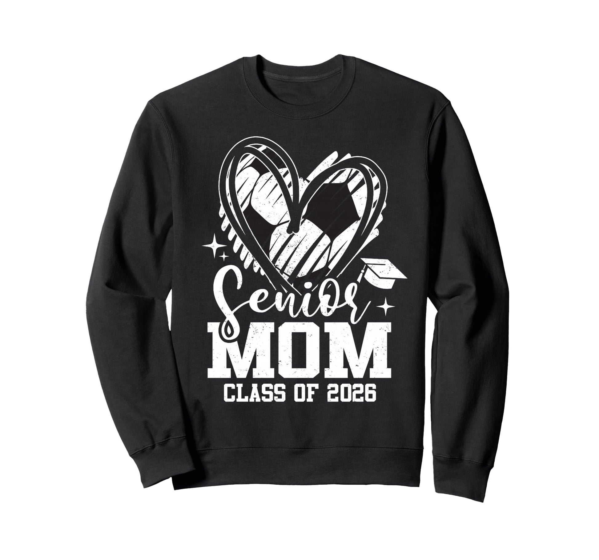 Senior Mom Class 2026 Soccer Sweatshirt - Novelty Apparel for Adults - T-Shirt, Sweatshirt, Hoodie