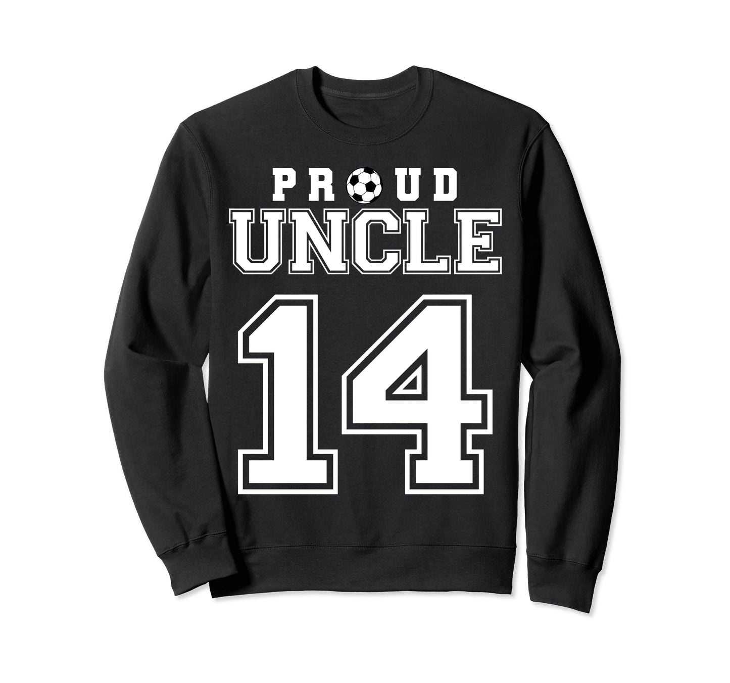 Number 14 Custom Proud Soccer Futbol Sweatshirt - Streetwear Style Unisex - T-Shirt, Sweatshirt, Hoodie
