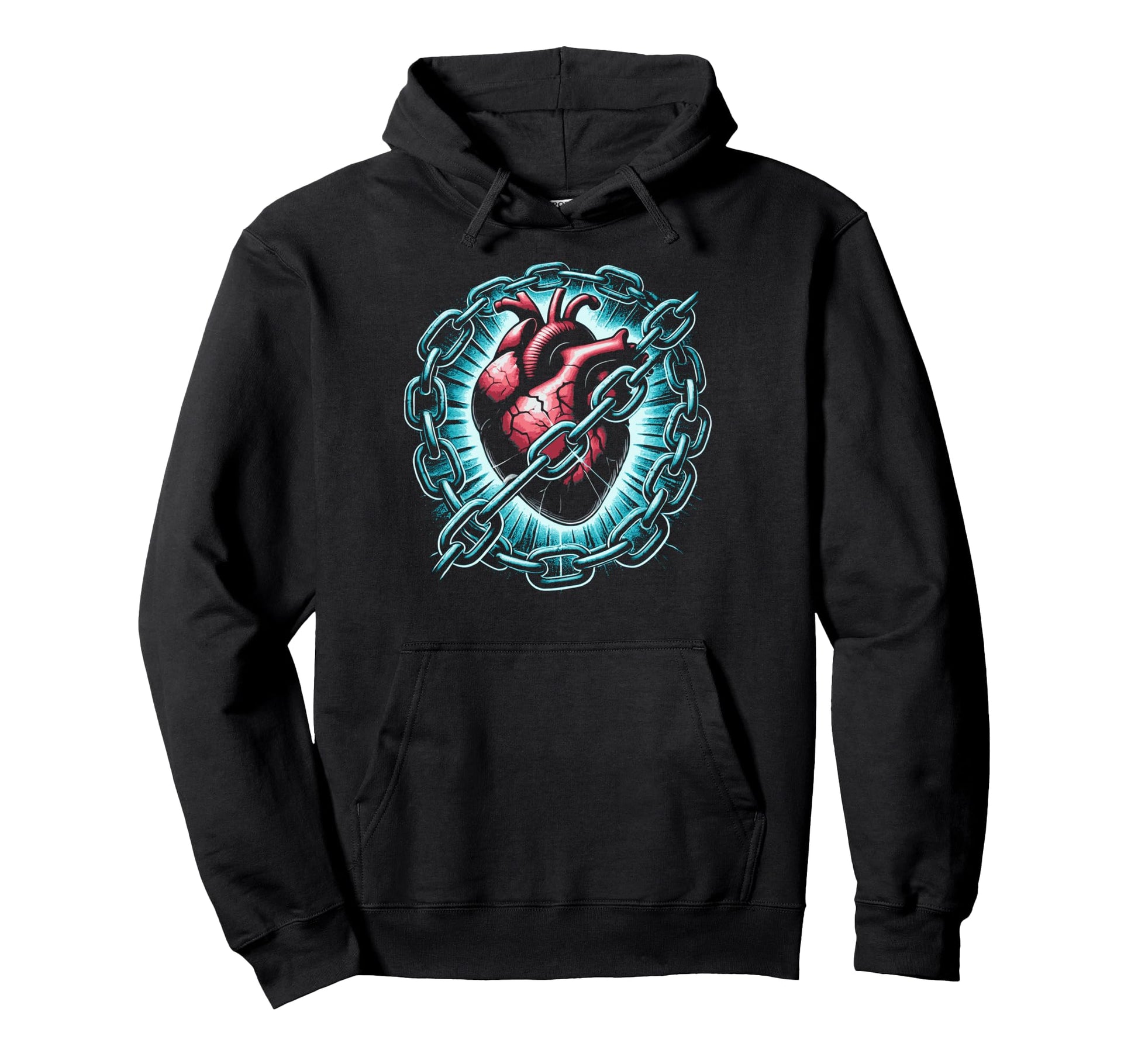 Broken Heart Break Up Divorced Living Hoodie - Trendy Graphic for Adults - T-Shirt, Sweatshirt, Hoodie