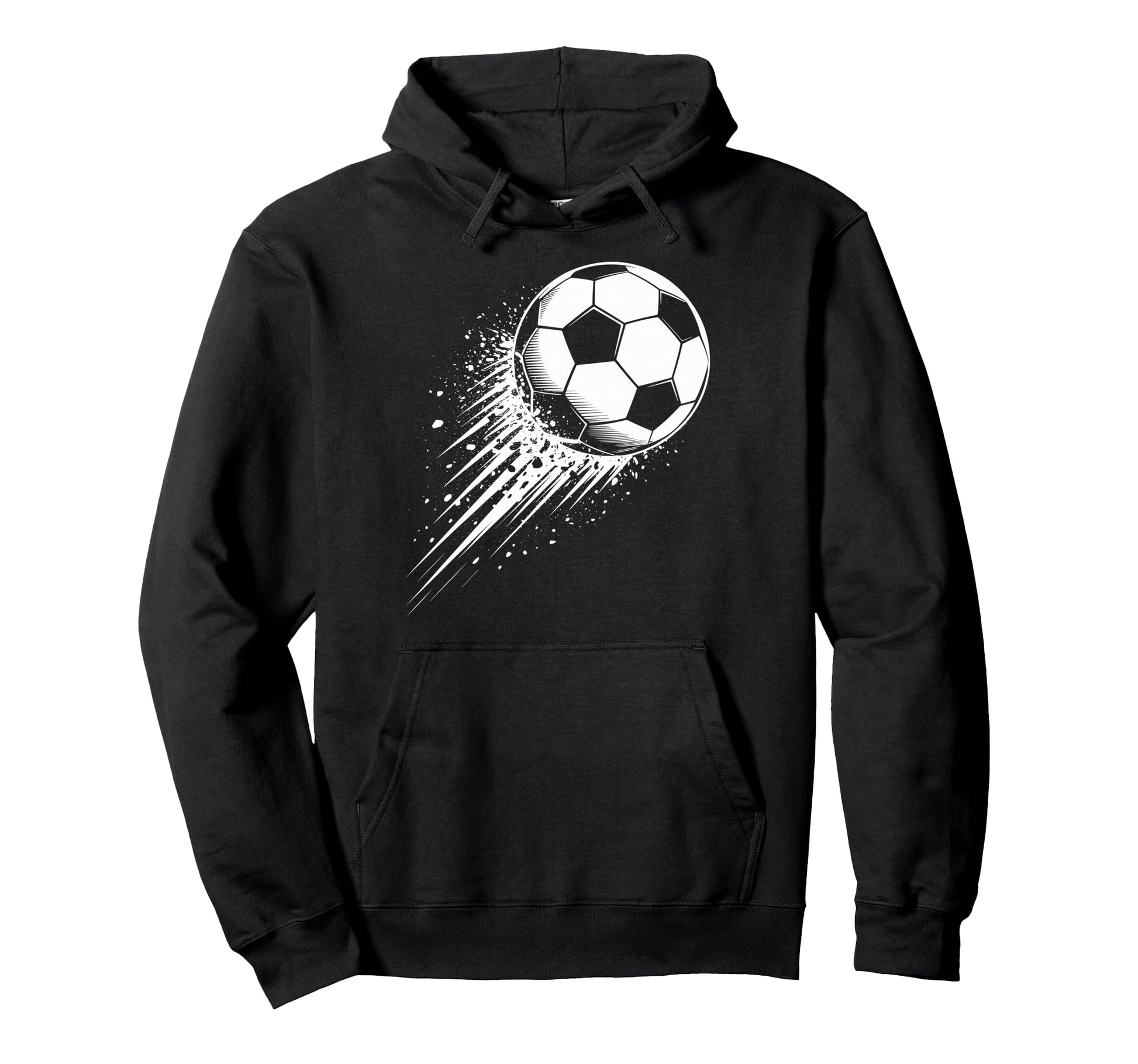 Splash Art Soccer Football Ball Soccer Hoodie - Graphic Print for Adults - T-Shirt, Sweatshirt, Hoodie