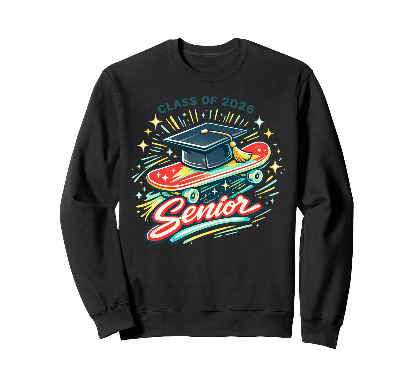 Senior Mom Graduation Class 2026 Sweatshirt - Custom Art Print Unisex - T-Shirt, Sweatshirt, Hoodie