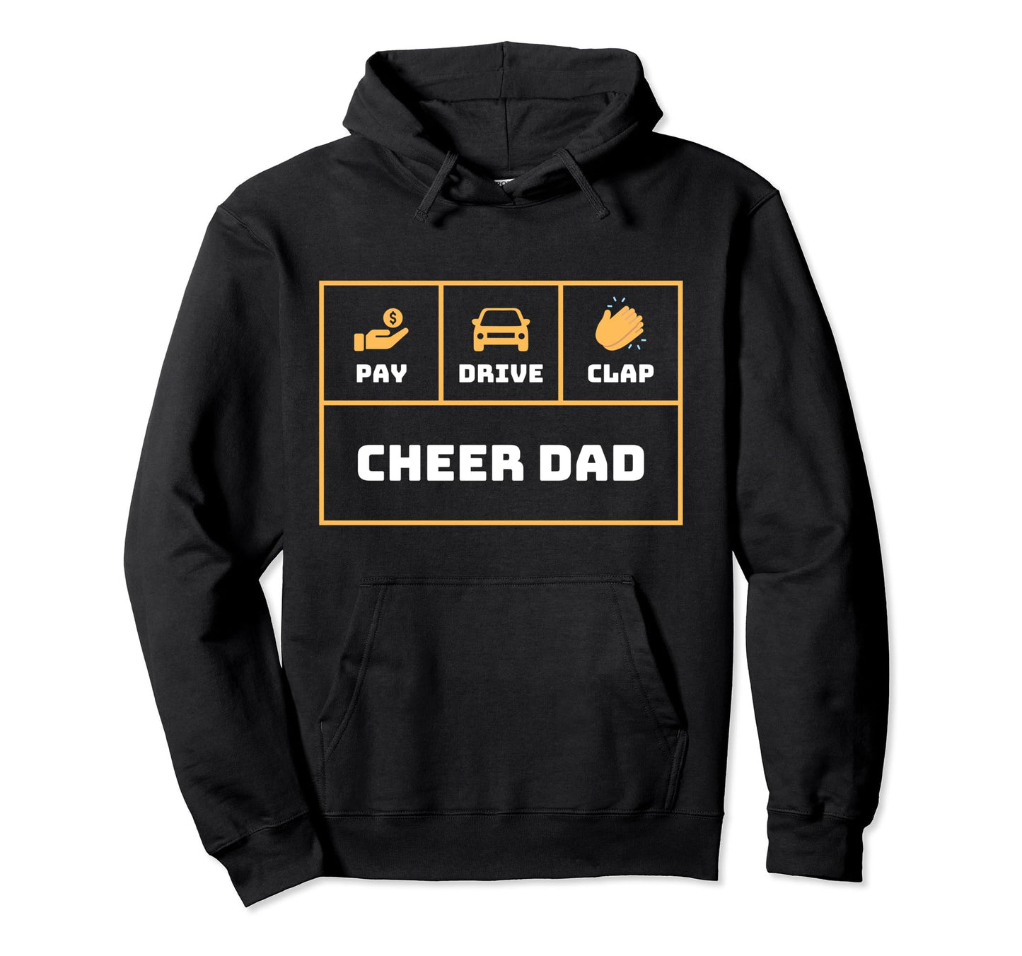 Cheerleading Dad Cheerleader Cheer Dad Hoodie - Novelty Apparel Men Women - T-Shirt, Sweatshirt, Hoodie