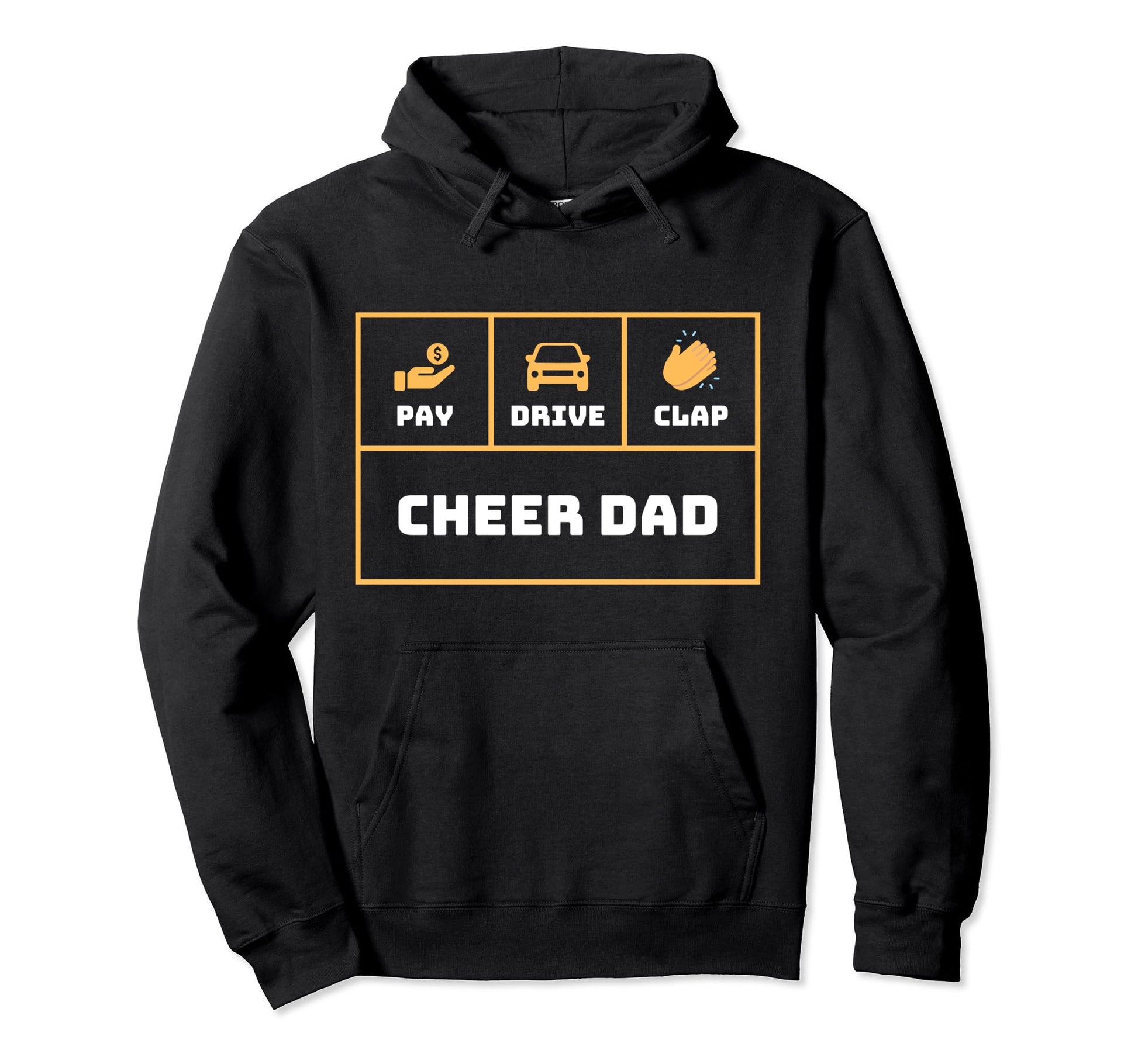 Cheerleading Dad Cheerleader Cheer Dad Hoodie - Novelty Apparel Men Women - T-Shirt, Sweatshirt, Hoodie
