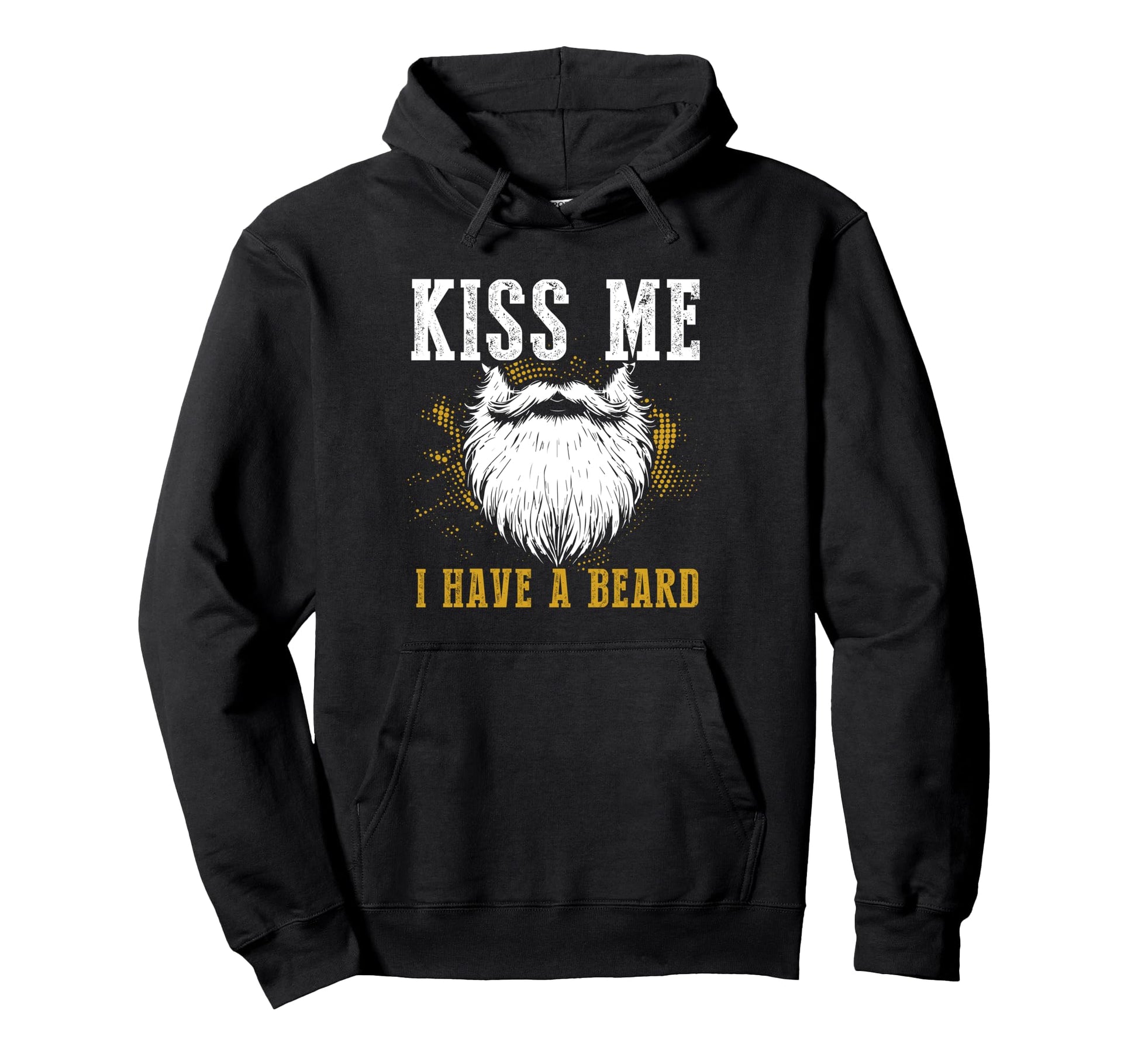 Bearded Facial Hair Fathers Day Dad Hoodie - Custom Art Print for Adults - T-Shirt, Sweatshirt, Hoodie