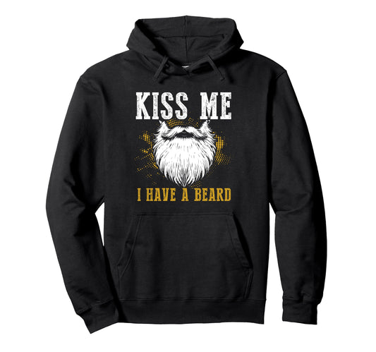 Bearded Facial Hair Fathers Day Dad Hoodie - Custom Art Print for Adults - T-Shirt, Sweatshirt, Hoodie