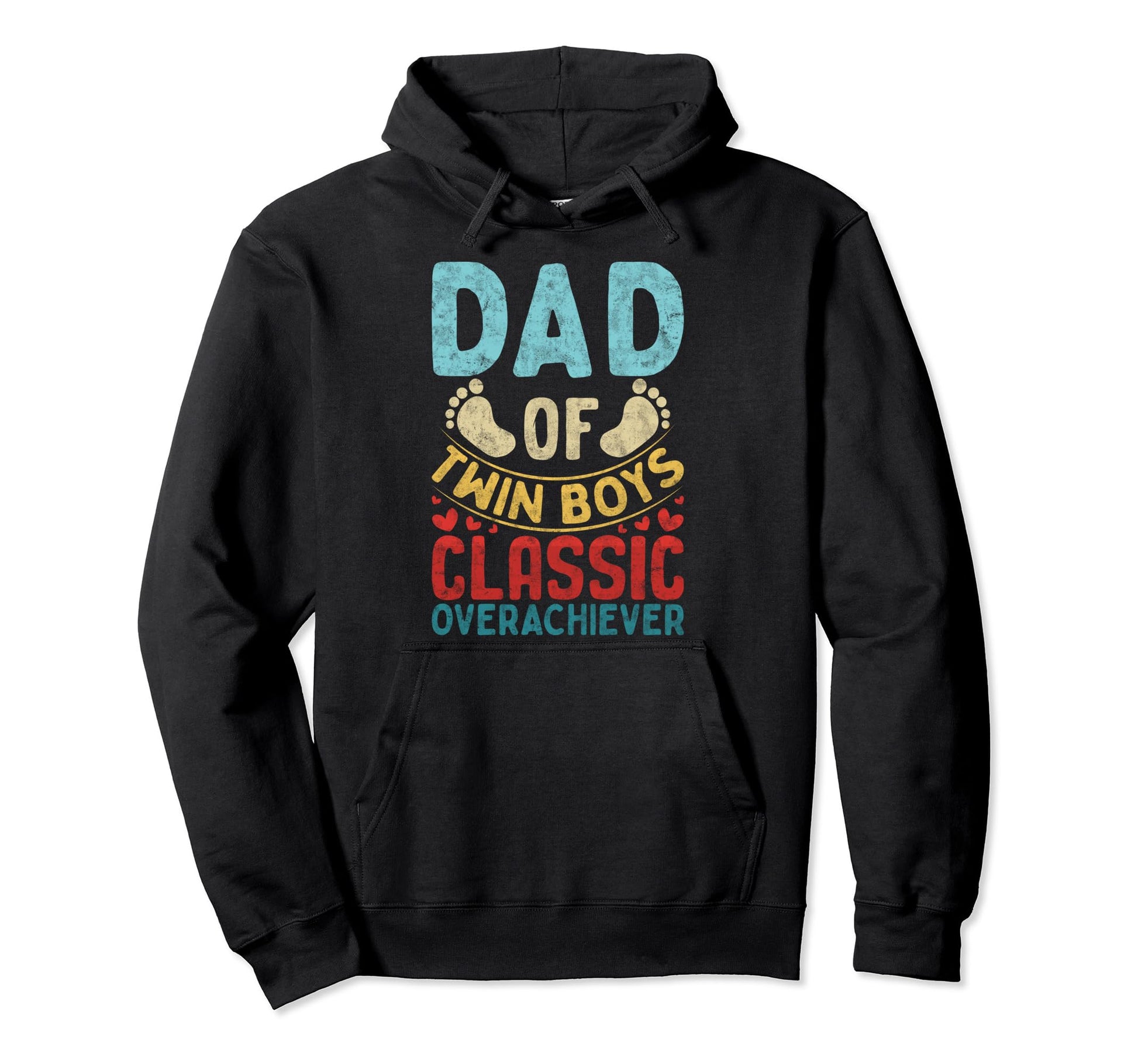 Dad Twin Fathers Day Father Daddy Twins Hoodie - Trendy Graphic for Adults - T-Shirt, Sweatshirt, Hoodie