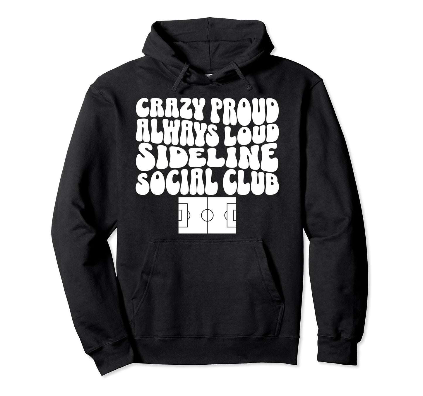 Sideline Social Club Soccer Field Hoodie - Custom Art Print Men Women - T-Shirt, Sweatshirt, Hoodie