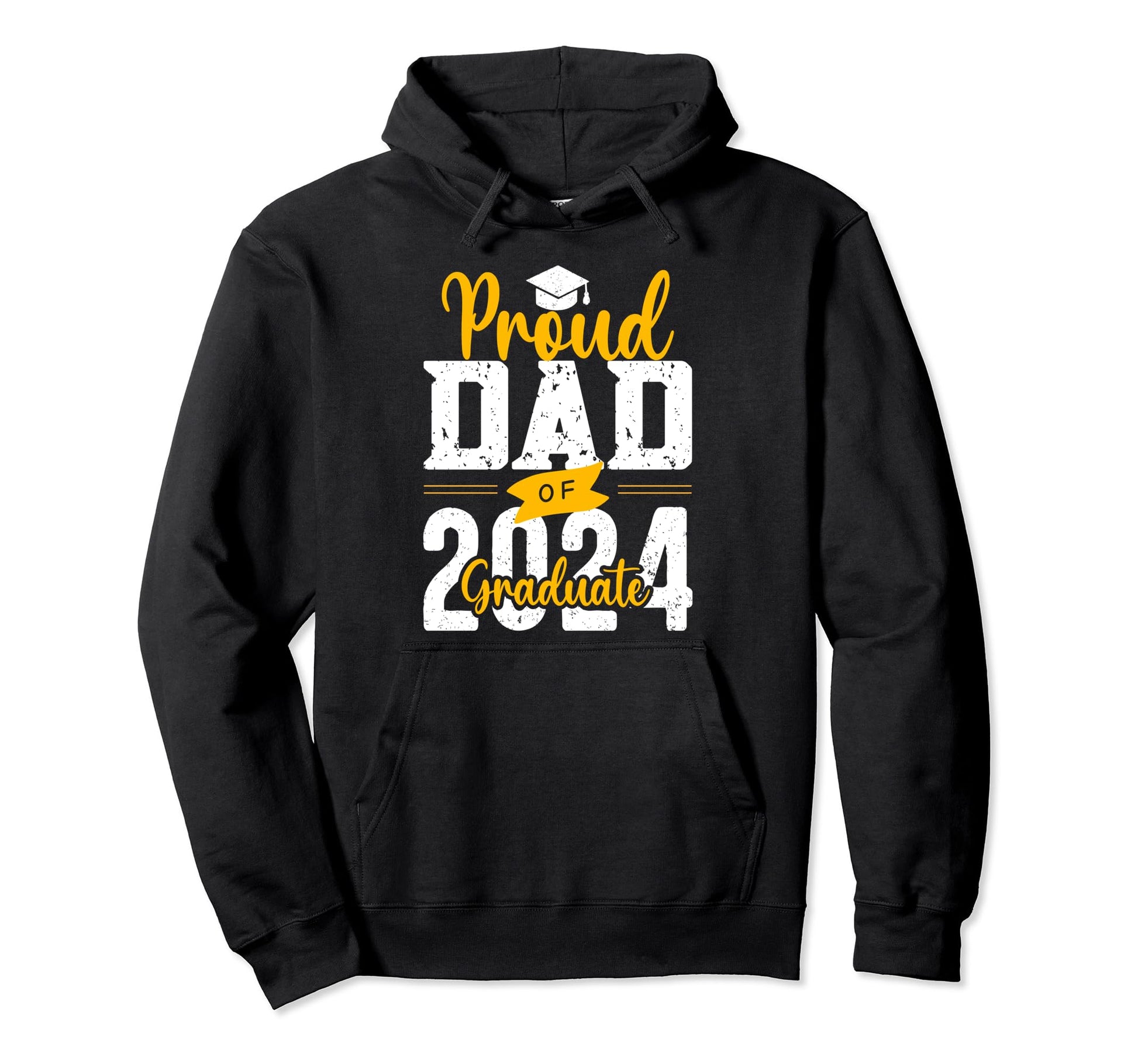 Proud Dad 2024 Graduate Hoodie - Minimalist Print Men Women - T-Shirt, Sweatshirt, Hoodie