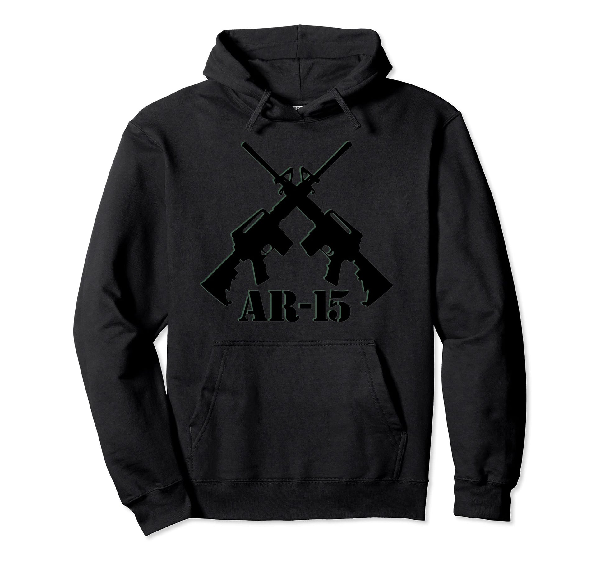 Ar 15 Crossed Guns Hoodie - Trendy Graphic Men Women - T-Shirt, Sweatshirt, Hoodie