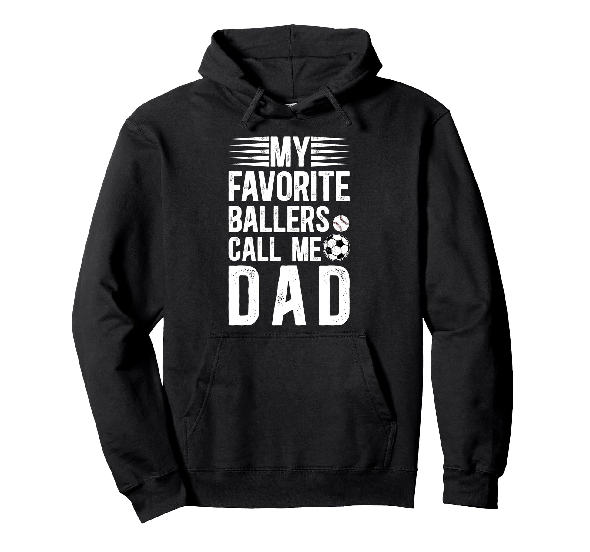 My Favorite Ballers Call Me Dad Baseball Hoodie - Unique Graphic Men Women - T-Shirt, Sweatshirt, Hoodie