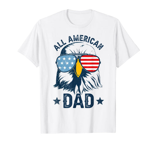 All American Dad 4Th July Daddy Eagle T-Shirt - Trendy Graphic for Adults - T-Shirt, Sweatshirt, Hoodie