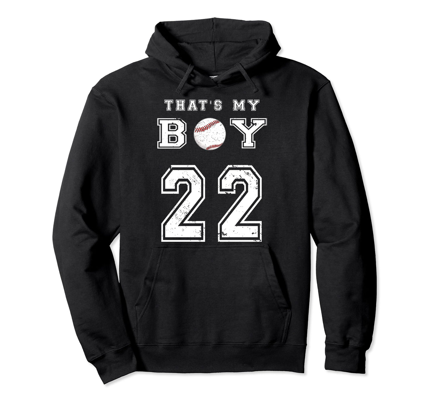 Thats My Baseball 22 Jersey Hoodie - Casual Everyday Wear for Adults - T-Shirt, Sweatshirt, Hoodie