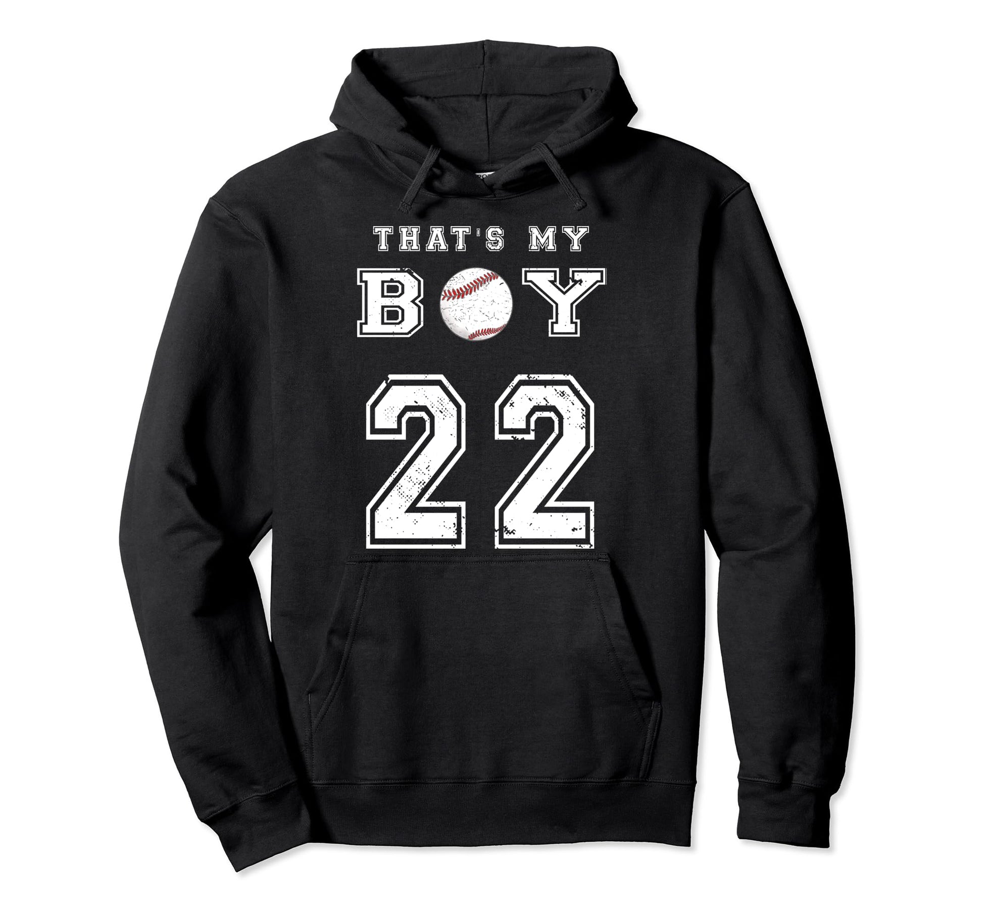 Thats My Baseball 22 Jersey Hoodie - Casual Everyday Wear for Adults - T-Shirt, Sweatshirt, Hoodie