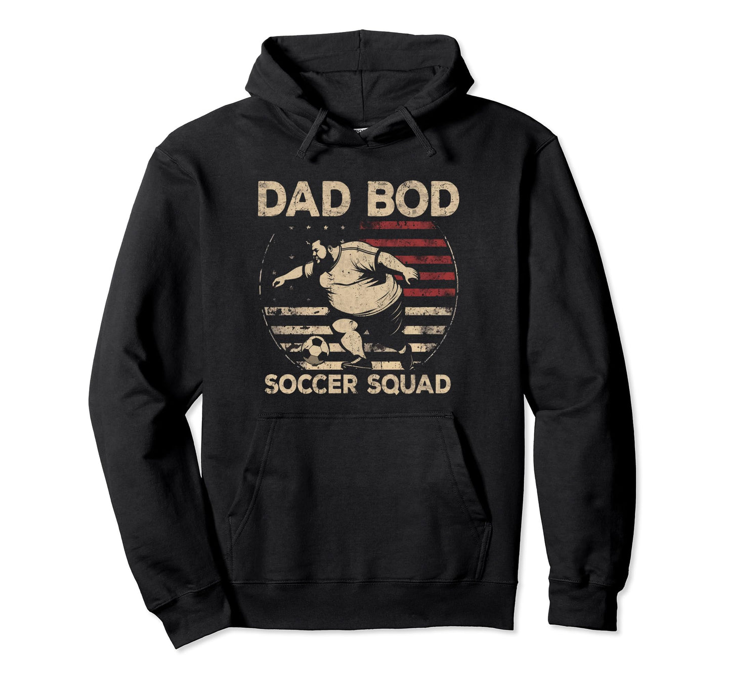 Dad Bod Soccer Squad Soccer Dad Us Hoodie - Minimalist Print for Adults - T-Shirt, Sweatshirt, Hoodie