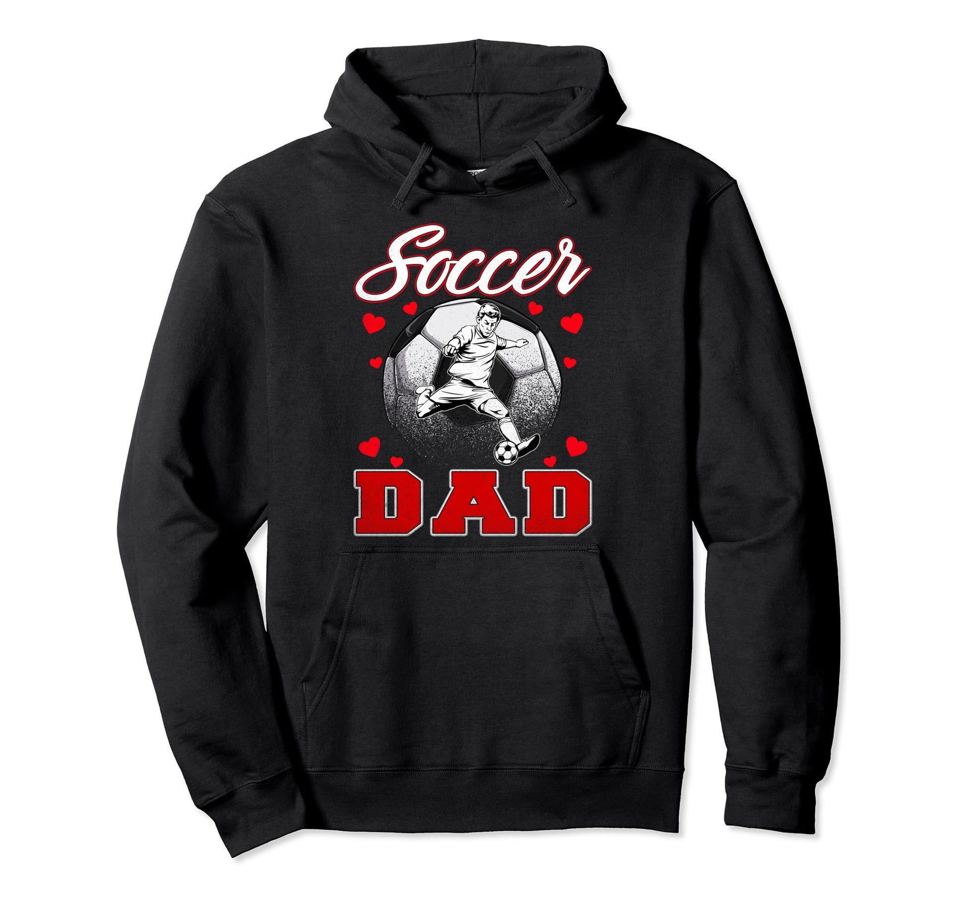 Soccer Dad Family Matching Team Player Hoodie - Unique Graphic Unisex - T-Shirt, Sweatshirt, Hoodie