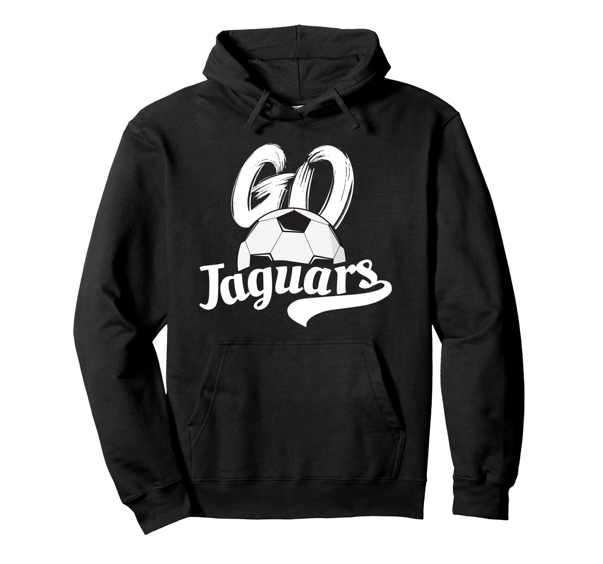 Go Jaguars Soccer Ball Team Hoodie - Casual Everyday Wear for Adults - T-Shirt, Sweatshirt, Hoodie