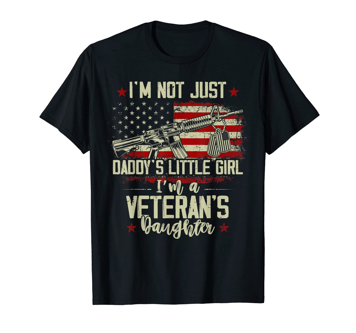 Im Not Just Daddys Little Veterans T-Shirt - Graphic Print for Adults - T-Shirt, Sweatshirt, Hoodie